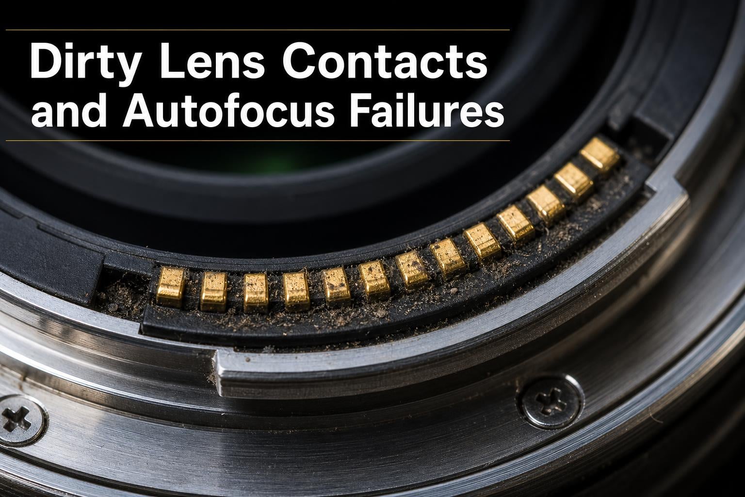 How Dirty Lens Contacts Cause Mysterious Autofocus Failures