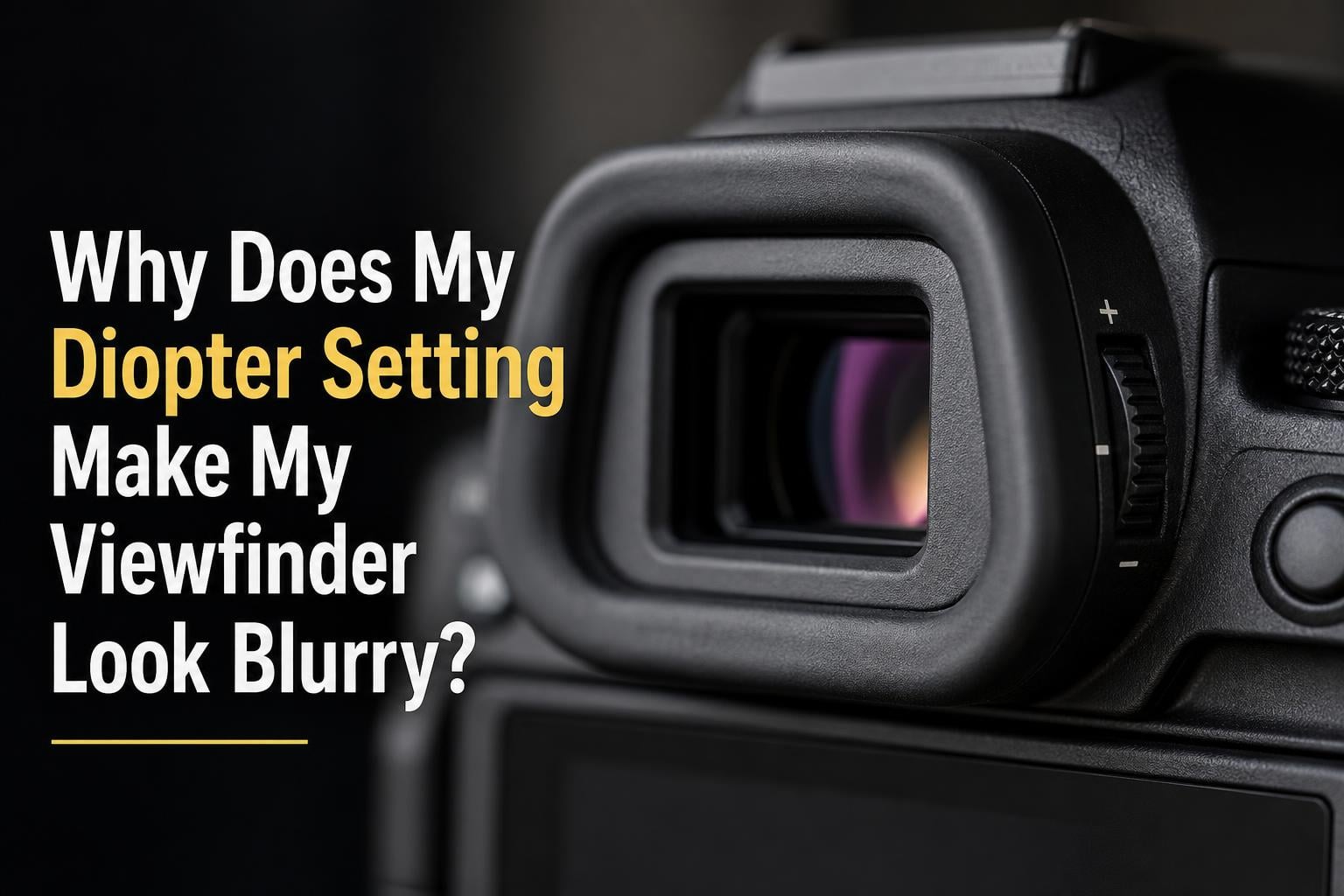 Why Does My Diopter Setting Make My Viewfinder Look Blurry?