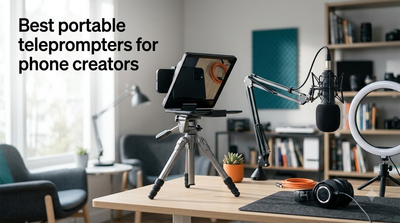 Best portable teleprompters for phone creators