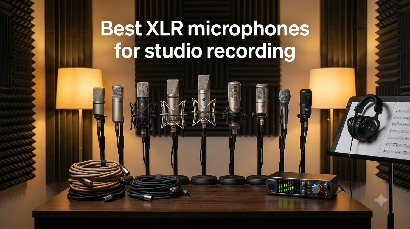 Best XLR microphones for studio recording