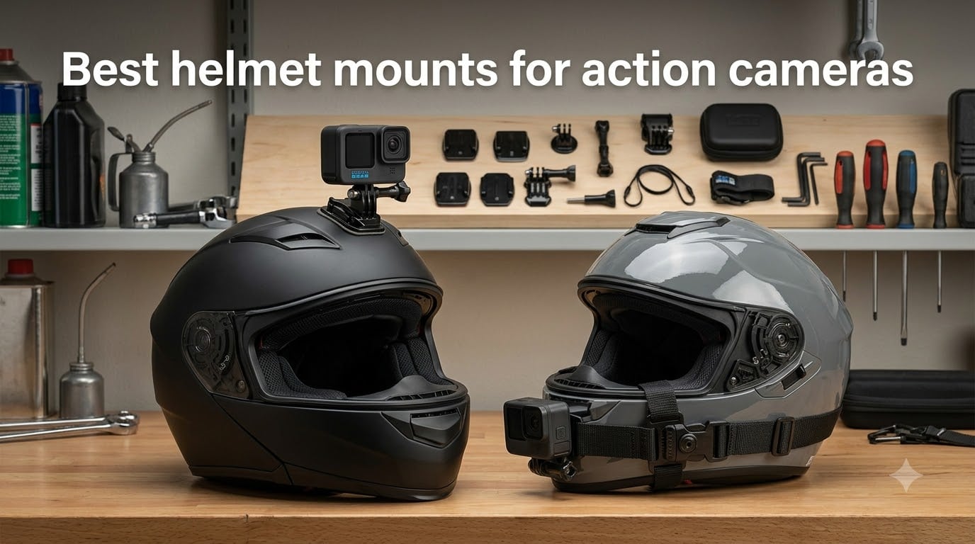 Best helmet mounts for action cameras