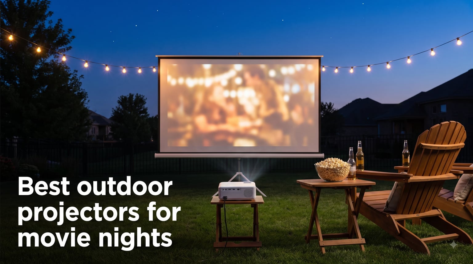 Best outdoor projectors for movie nights