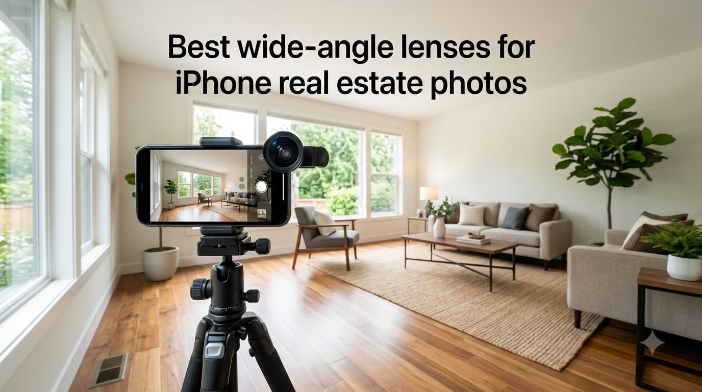 Best wide-angle lenses for iPhone real estate photos