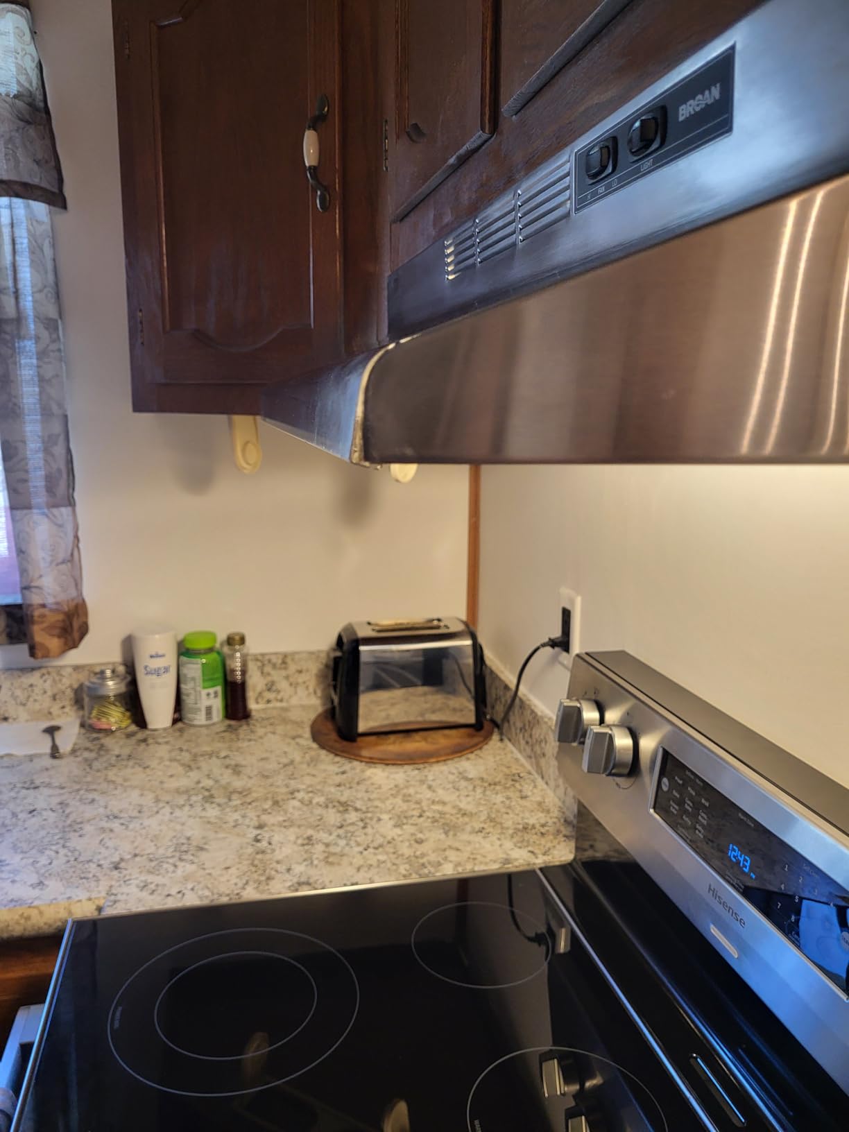Broan-NuTone 413004 Non-Ducted Ductless Range Hood with Lights Exhaust Fan for Under Cabinet, 30-Inch, Stainless Steel customer photo 2