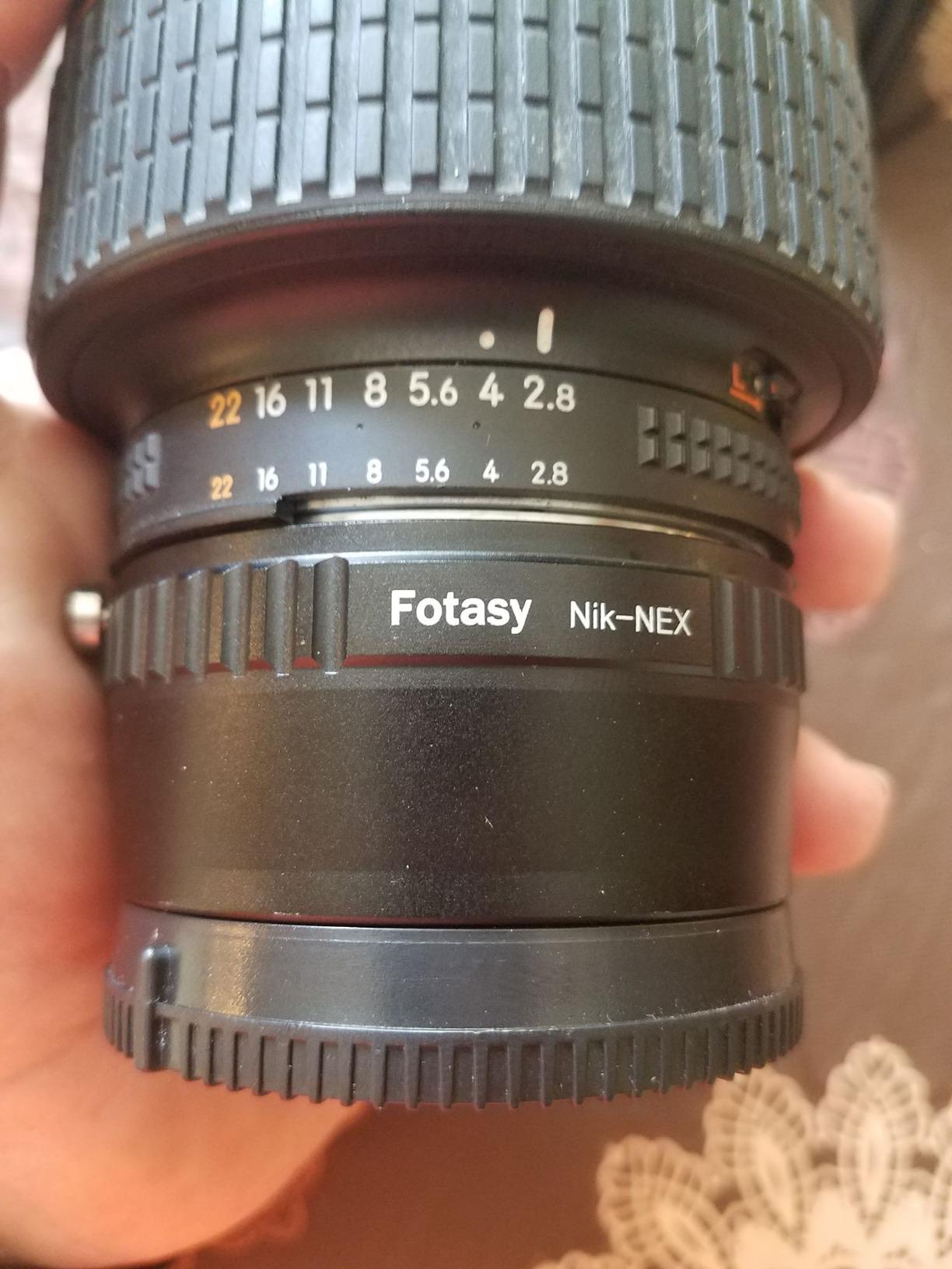 Fotasy Manual F Mount Lens to E-Mount Adapter, NK E Mount Adapter, Compatible with Nikon F Lens Sony a7 a7R a7s II III IV a9 a7c Alpha 1 a6600 a6500 a6400 a6300 a6100 a6000 a5100 a5000 a3500 ZV-E10 customer photo 1