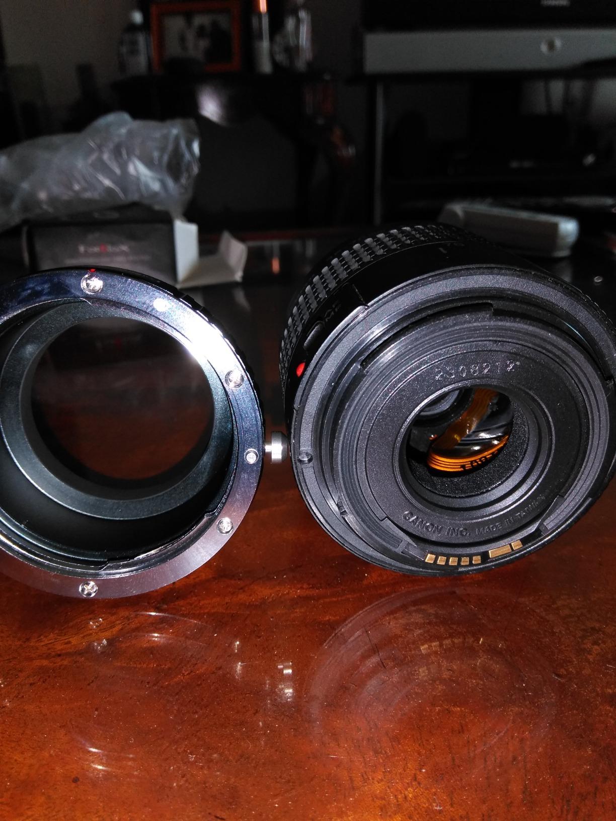 Fotodiox Lens Mount Adapter Compatible with Canon EOS EF and EF-S Lenses on Sony E-Mount Cameras, (EOS-SnyE) customer photo 2