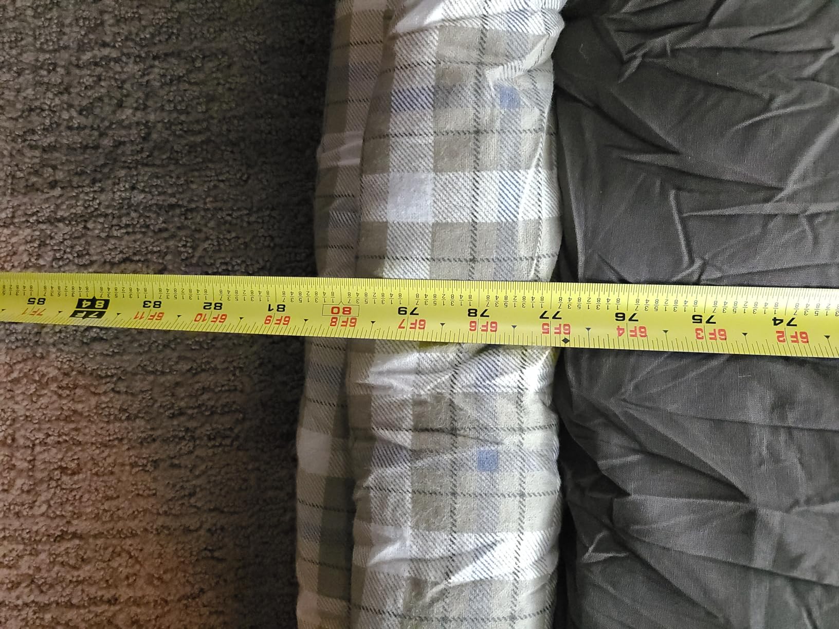 Coleman Heritage Big & Tall 10°F Flannel Sleeping Bag, XL Sleeping Bag Fits Adults up to 6ft 7in Tall, Machine Washable, Great for Camping, Hunting, Guests, & More customer photo 1