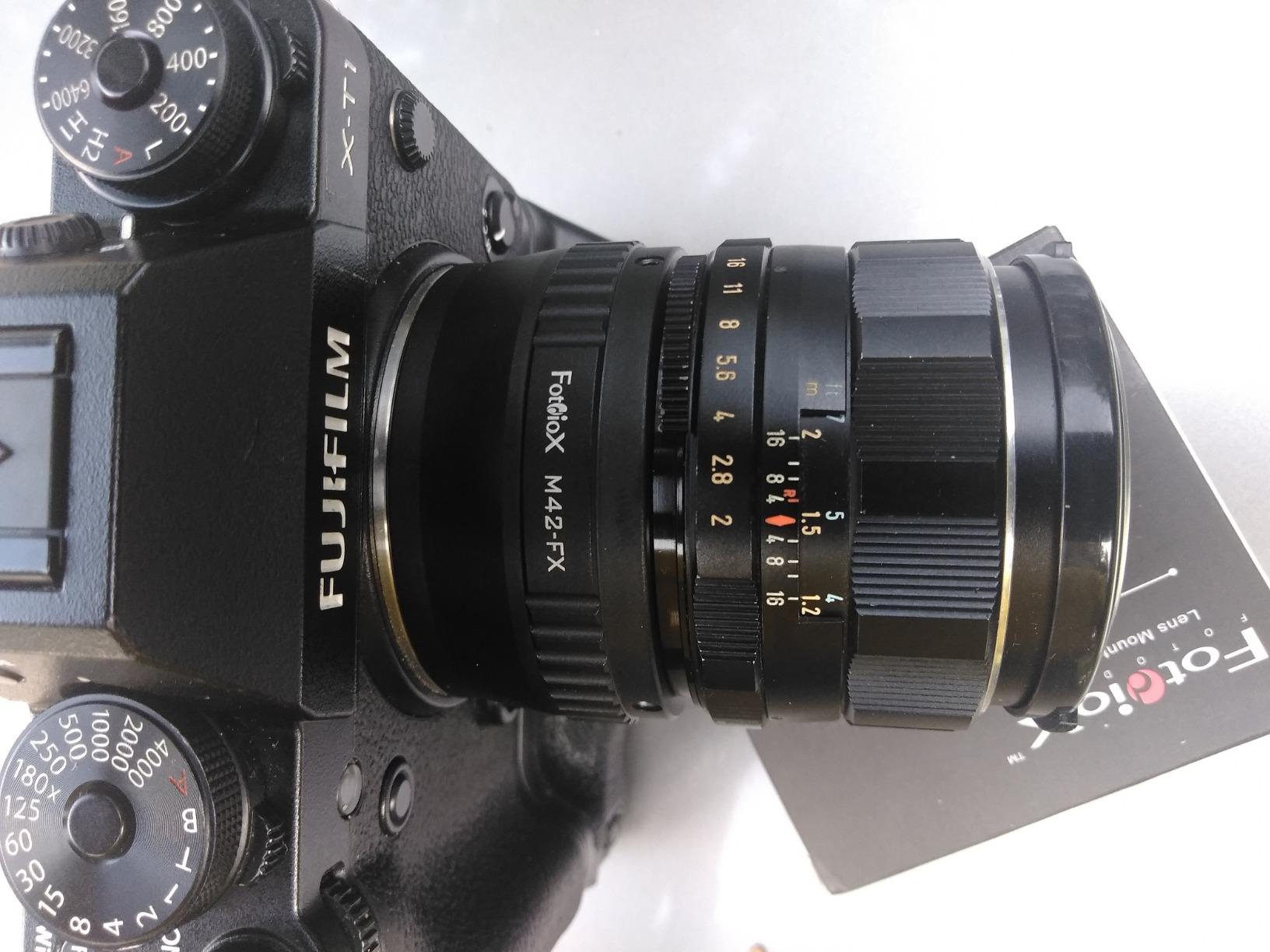 Fotodiox Lens Mount Adapter Compatible with M42 Screw Mount SLR Lens on Fuji X-Mount Cameras customer photo 1