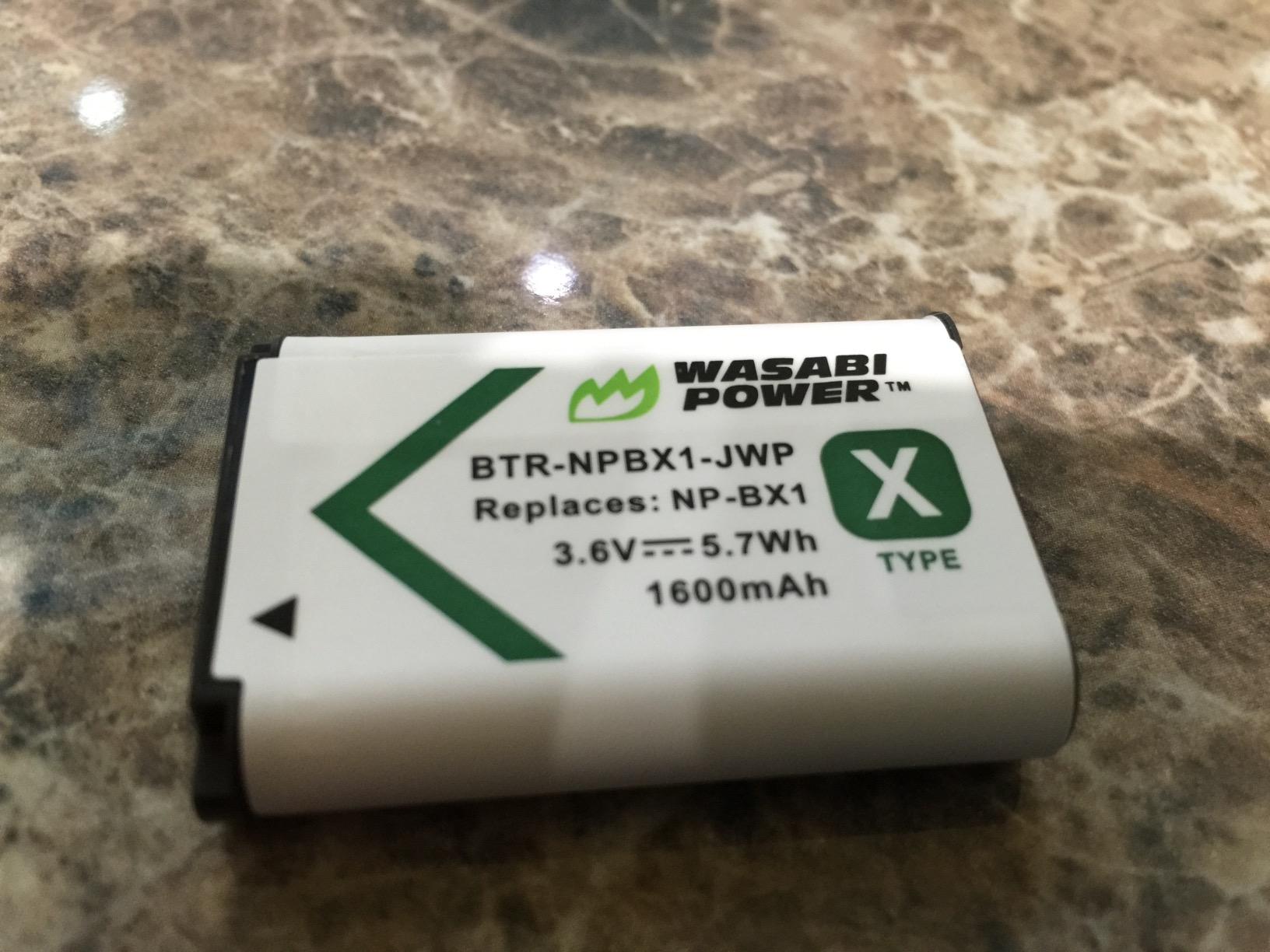 Wasabi Power NP-BX1 Battery (2-Pack) and Charger for Sony NP-BX1/M8, Cyber-Shot DSC-HX80, HX90V, HX95, HX99, HX350, RX1, RX1R II, RX100 (II/III/IV/V/VA/VI/VII), FDR-X3000, HDR-AS50, AS300, ZV-1 customer photo 2