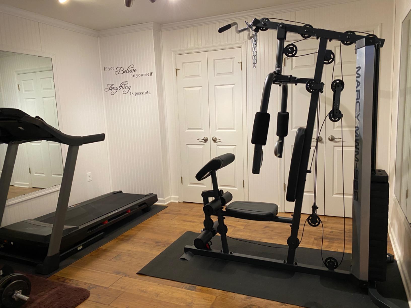 Marcy MWM-988 Multifunction Steel Home Gym 150lb Weight Stack Machine customer photo 2