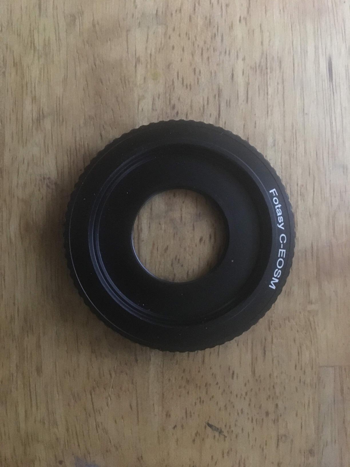 Fotasy 16mm C Mount Lens to Canon EF-M Mount Adapter, C Mount EFM, C Mount EOS M Adapter, fits 16mm Cine Movie C-Mount Lens & Canon EF M Mirrorless Cameras M1 M2 M3 M5 M6 M6 Mark II M10 M50 M100 M200 customer photo 1