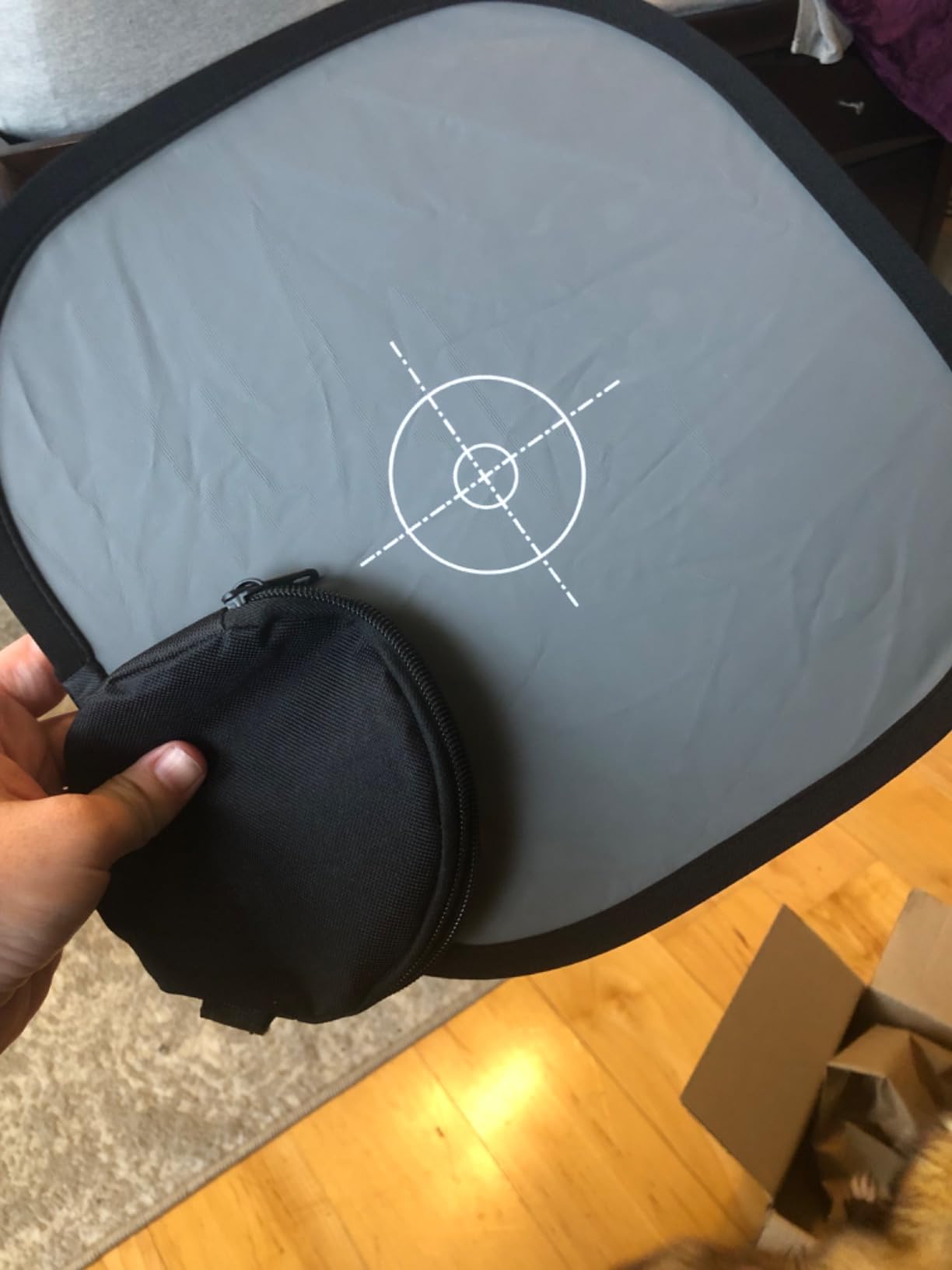 Lightdow 12 x 12 Inch (30 x 30 cm) White Balance 18% Gray Reference Reflector Grey Card with Carry Bag [Folded Version] customer photo 2