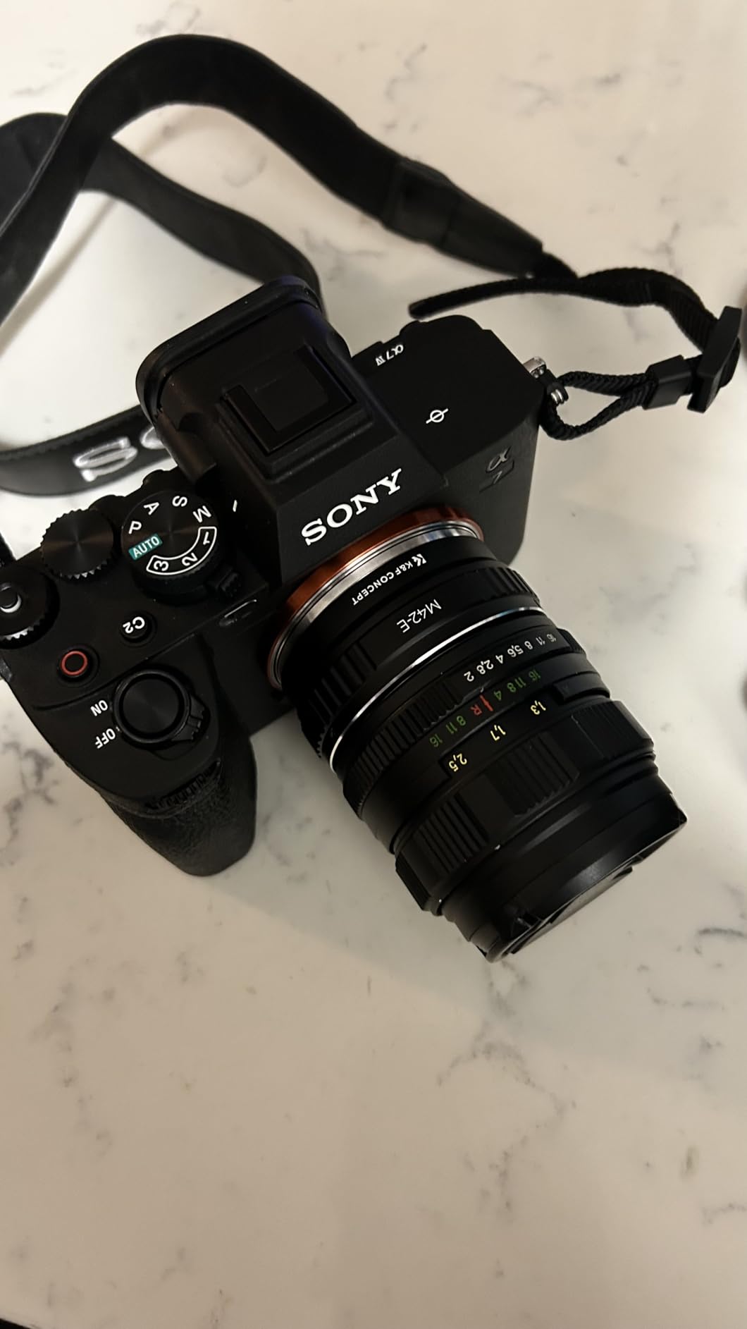 K&F Concept Lens Mount Adapter Compatible with M42 Lens to NEX E-Mount Camera Compatible with Sony Alpha NEX-7 NEX-6 NEX-5N NEX-5 NEX-C3 NEX-3 customer photo 1