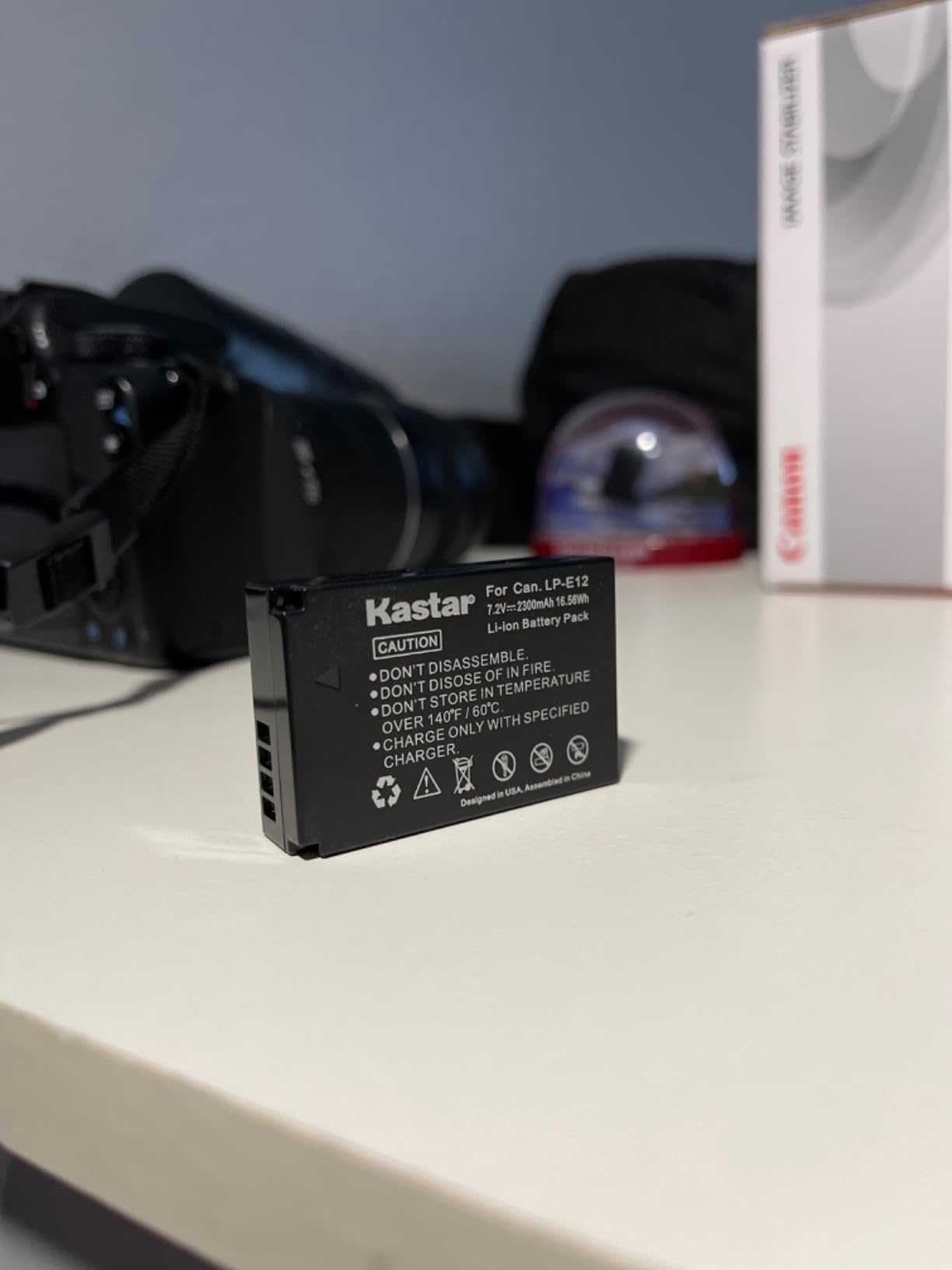 Kastar Battery (2-Pack) for Canon LP-E12 LPE12 Battery, LC-E12 Charger customer photo 1