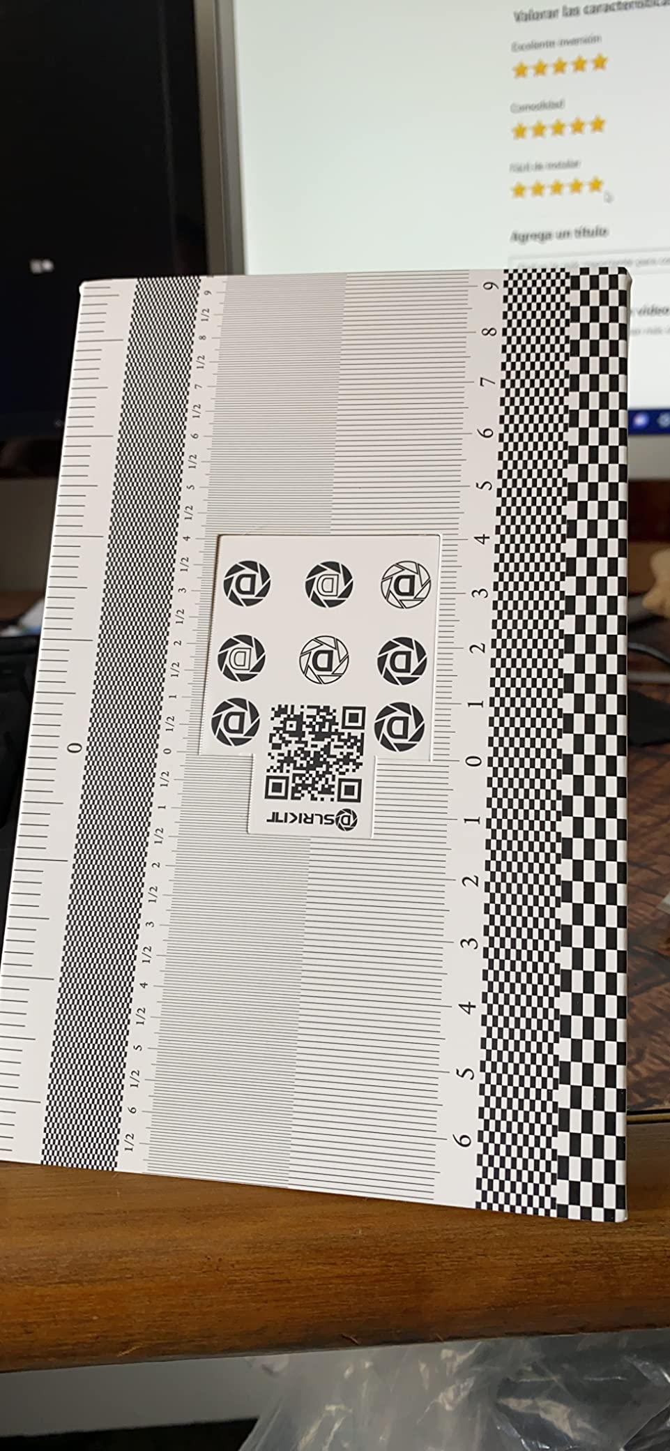 Lens Focus Calibration Tool Alignment Ruler Folding Card, Pack of 2 customer photo 1
