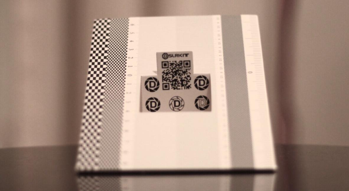Lens Focus Calibration Tool Alignment Ruler Folding Card, Pack of 2 customer photo 2
