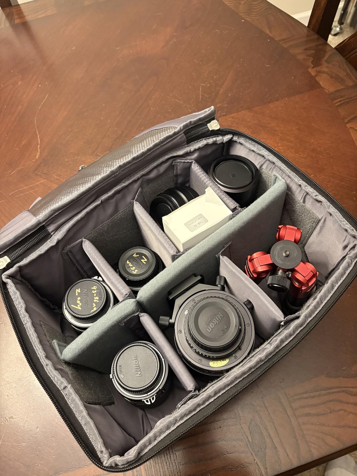 Koolertron DSLR Camera Insert Bag Purse Universal Liner Lens Pouch Partition Protective Cover Waterproof Sleeve for Canon/Nikon/Sony (Blue) customer photo 1