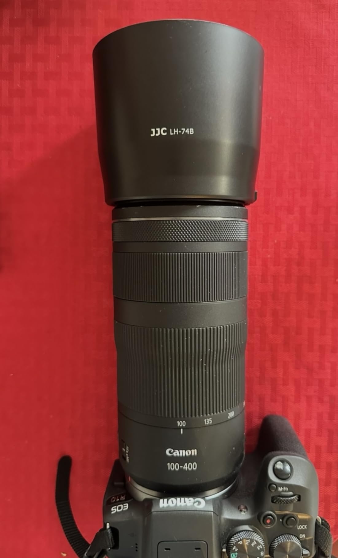 ET-74B Lens Hood Shade for Canon RF 100-400mm & EF 70-300mm f/4-5.6 is II | Reversible Lens Protector Shade, Compatible with 67mm Filters & Lens Caps, No Vignetting customer photo 2
