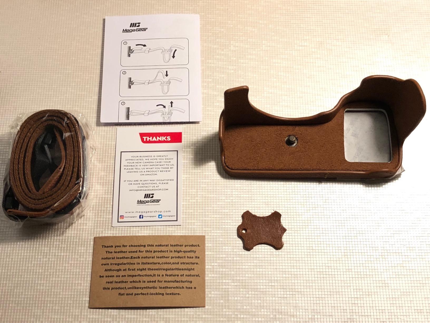 MegaGear Ever Ready Genuine Leather Camera Half Case Compatible with Sony Alpha A7 III, A7R III, A9 customer photo 2