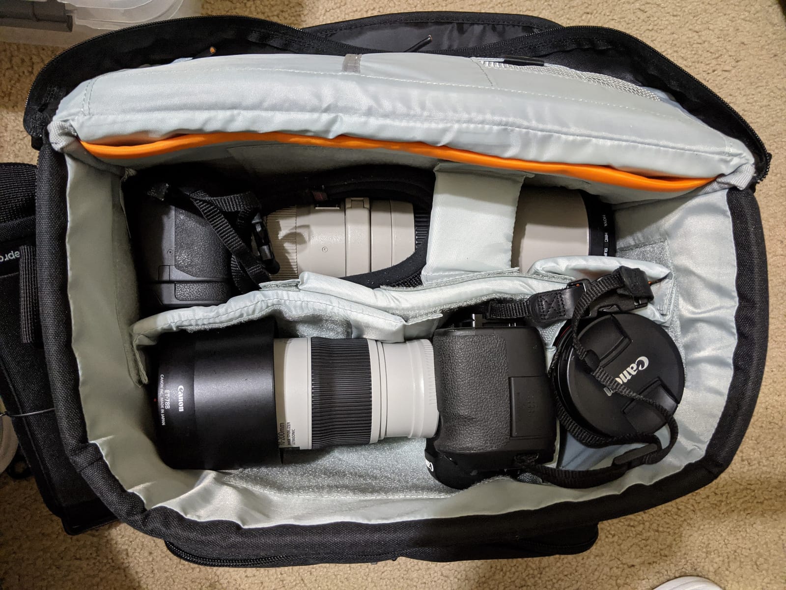 Lowepro LP37117, Nova 140AW II Camera Bag, Customizable, Portable, Fits Mirrorless with 17-85mm Attached Lens, Compact Drone, Flash, Black customer photo 2