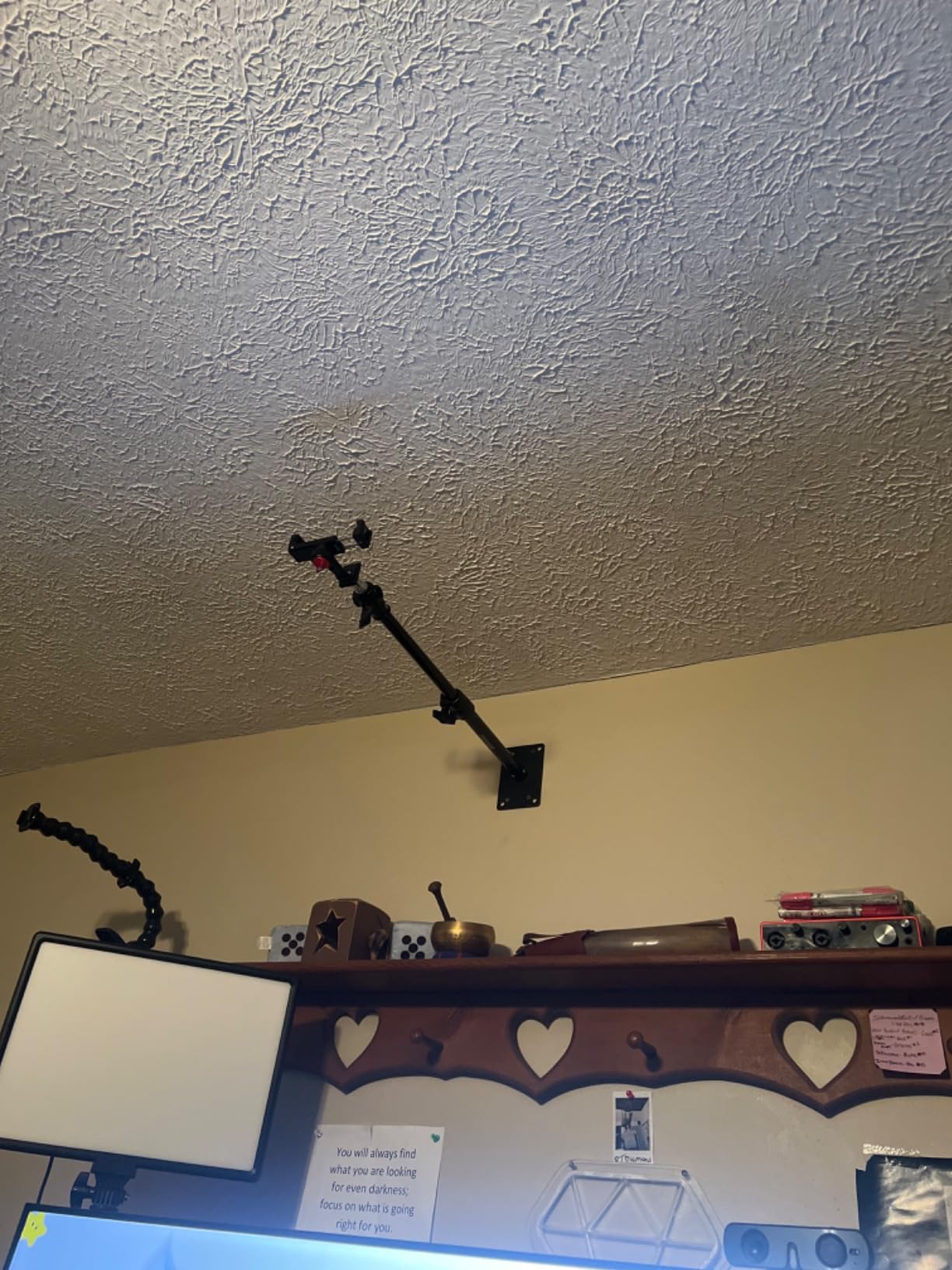 Thinvik Photography Studio Camera Stand, Lighting Wall Ceiling Mount Boom Arm for Video Monolight, Reflector, Overhead Vertical Horizontal Mounting - Aluminum Alloy Stands for Photographic Apparatus customer photo 1