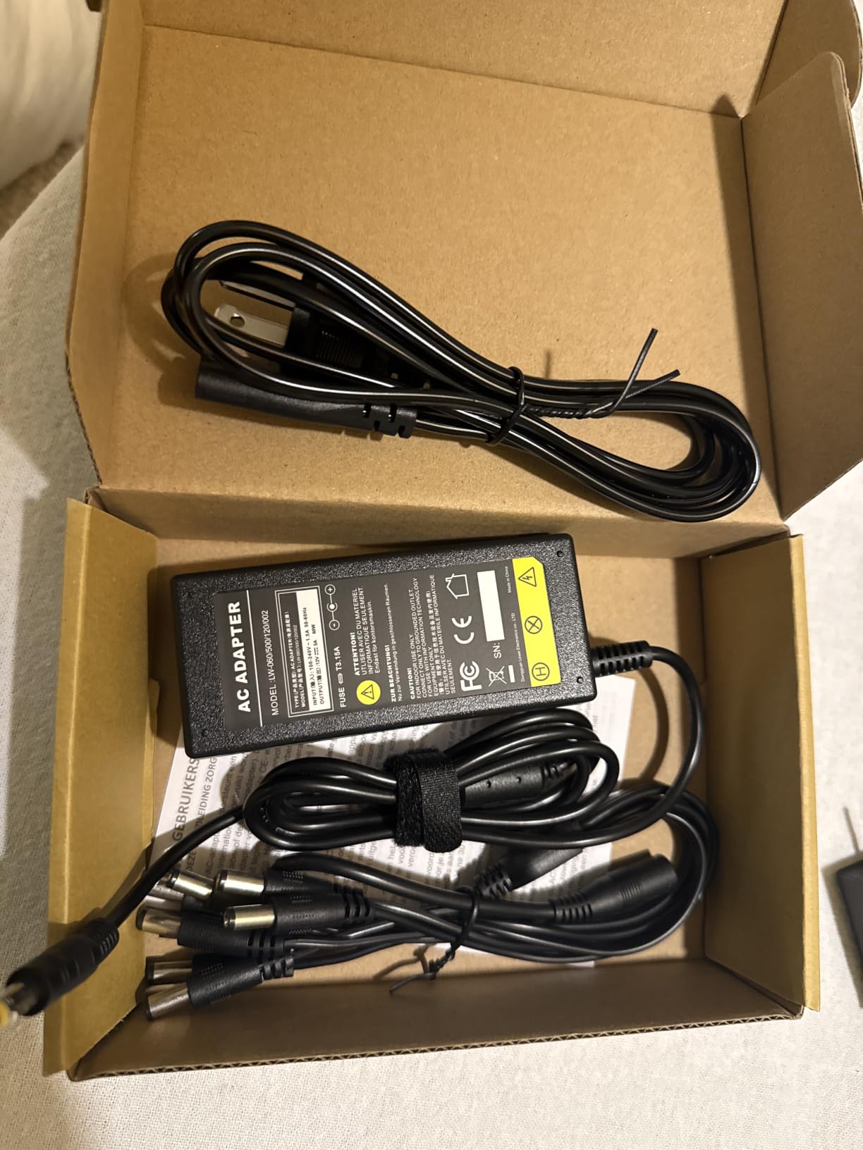 DC 12V 5A Power Supply Adapter with 8 Splitter Power Cable for Security Camera CCTV DVR Surveillance System LED Power Transformers-Fits Analog/AHD DVR/Camera customer photo 2