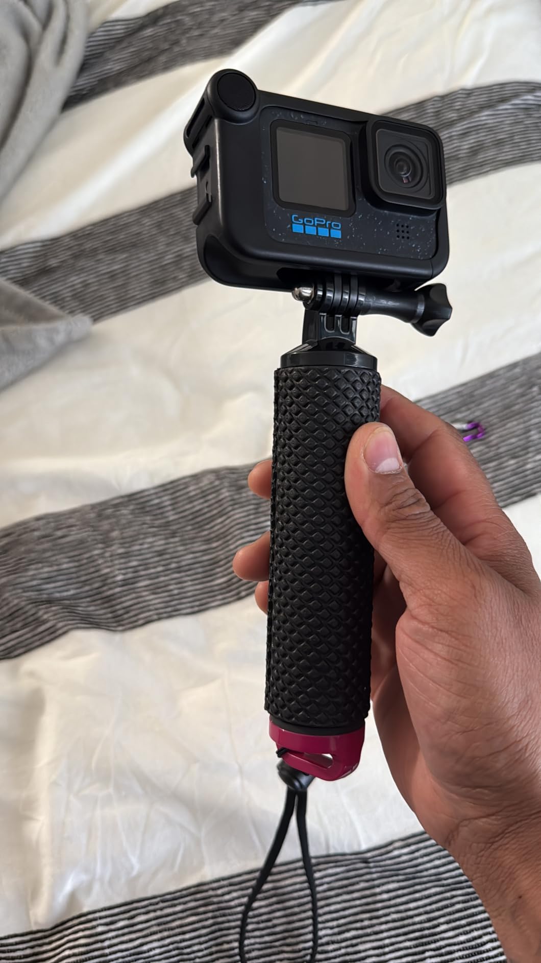 Floating Hand Grip Waterproof Monopod for GoPro Hero 13 12 11 10 9 8 7 6 5 | Compatible with Hero Session Black Silver Handler & Handle Mount Accessories Kit for Water Sport & Action Cameras (Blue) customer photo 1