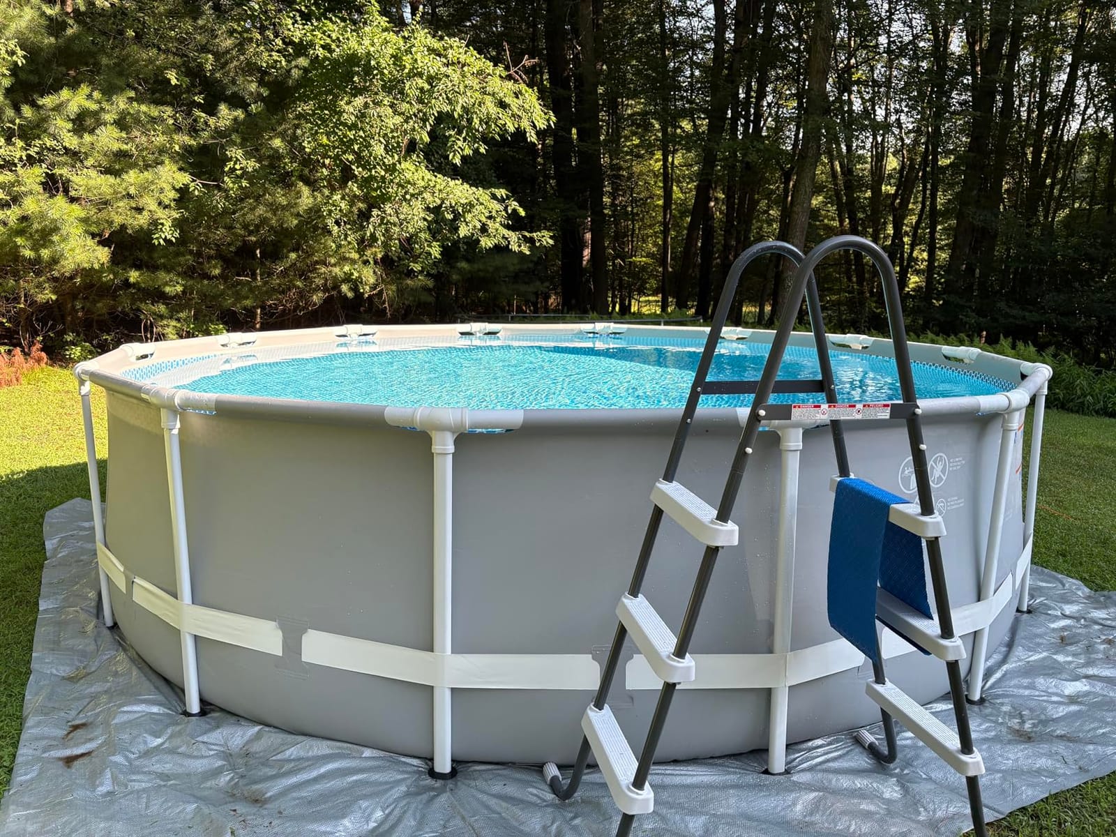 Intex Prism Frame 14ft x 42in Round Above Ground Swimming Pool Set w/Pump customer photo 1