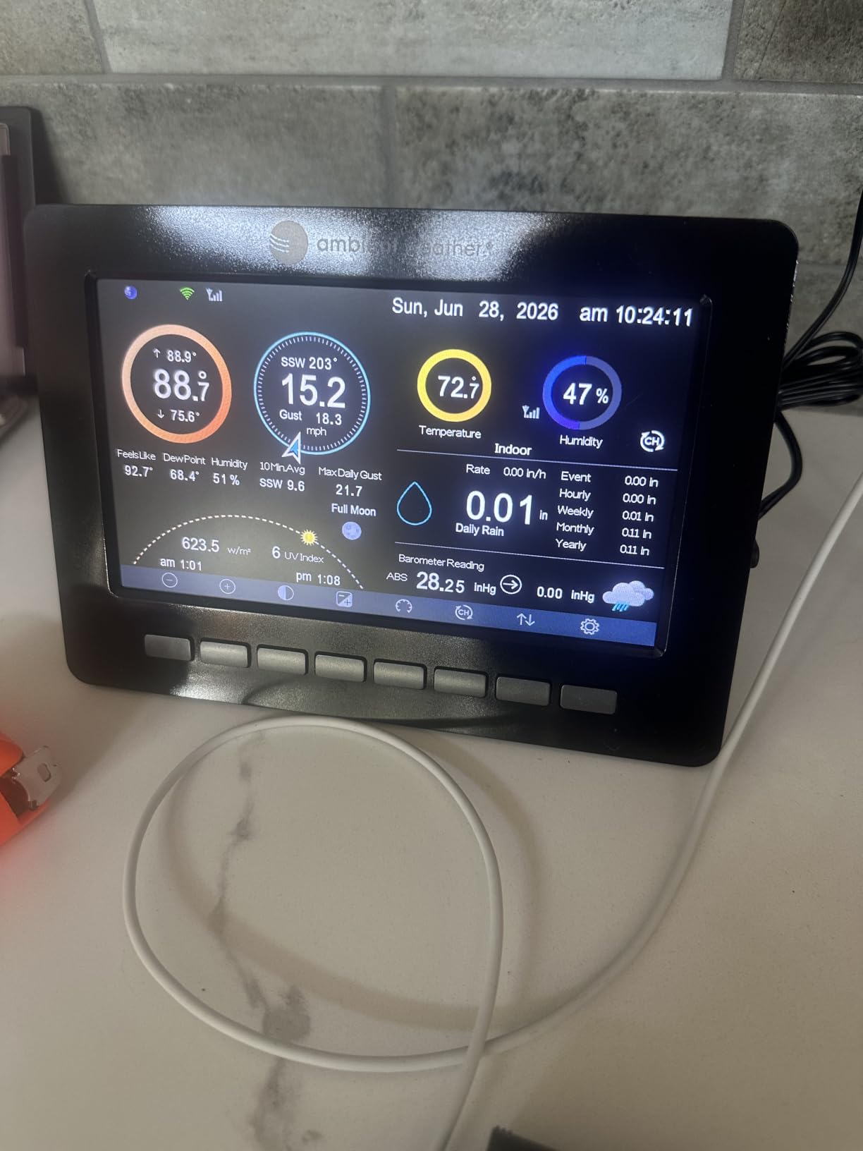 Ambient Weather WS-2000 Smart Weather Station | With Wi-Fi Remote Monitoring and Alerts customer photo 1