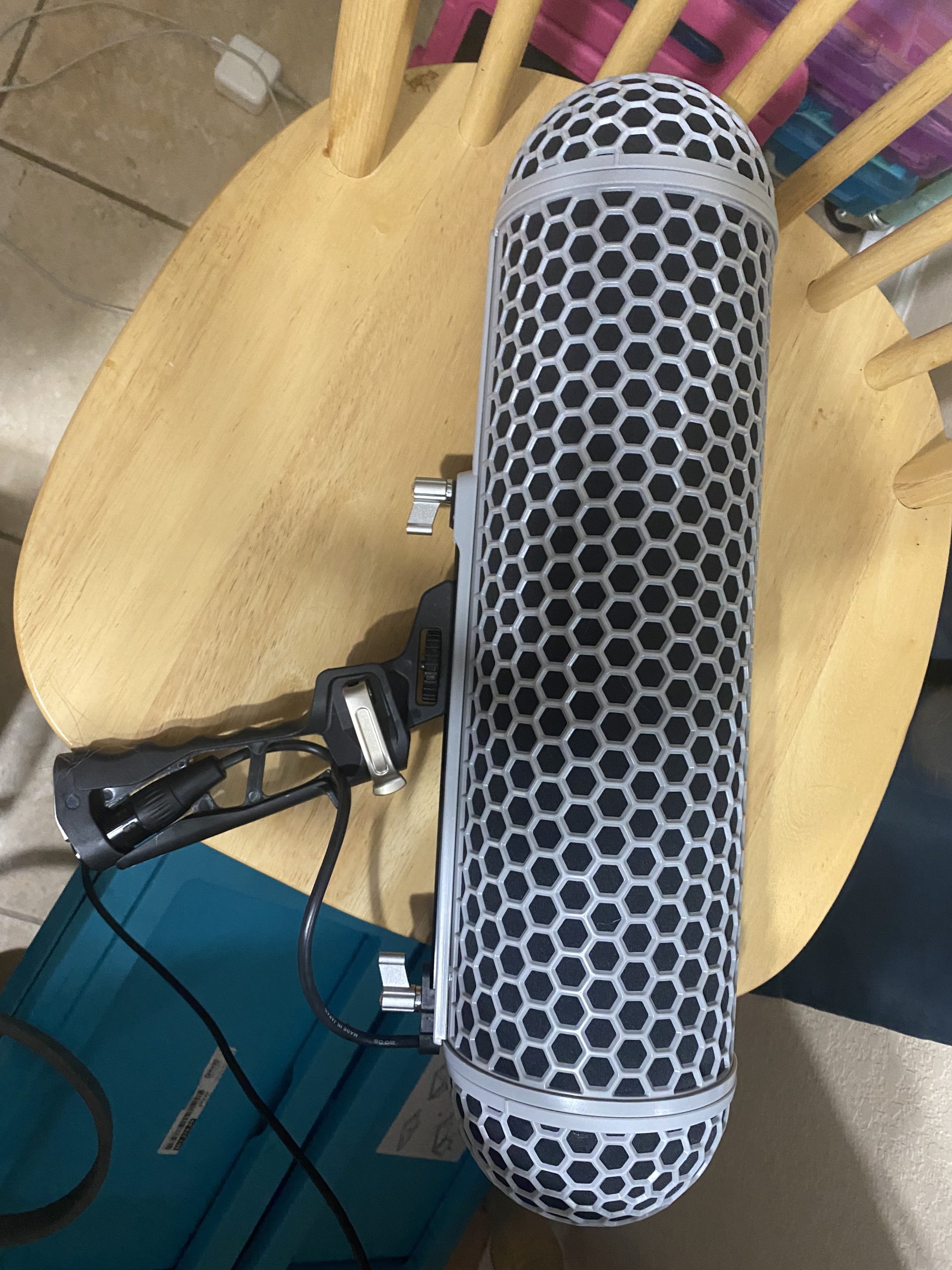Micolive Microphone Windshield Blimp Windscreen Style Protect Cage and Shock Mount Suspension System Compatible with Rode NTG1 NTG2 NTG3 NTG4+ AT875R Line MKE 600 Series Shotgun Microphones customer photo 2