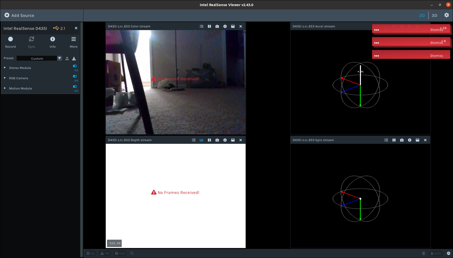 Intel RealSense Depth Camera D435i, Silver, 1080p Video Capture Resolution (82635D435IDK5P) customer photo 1