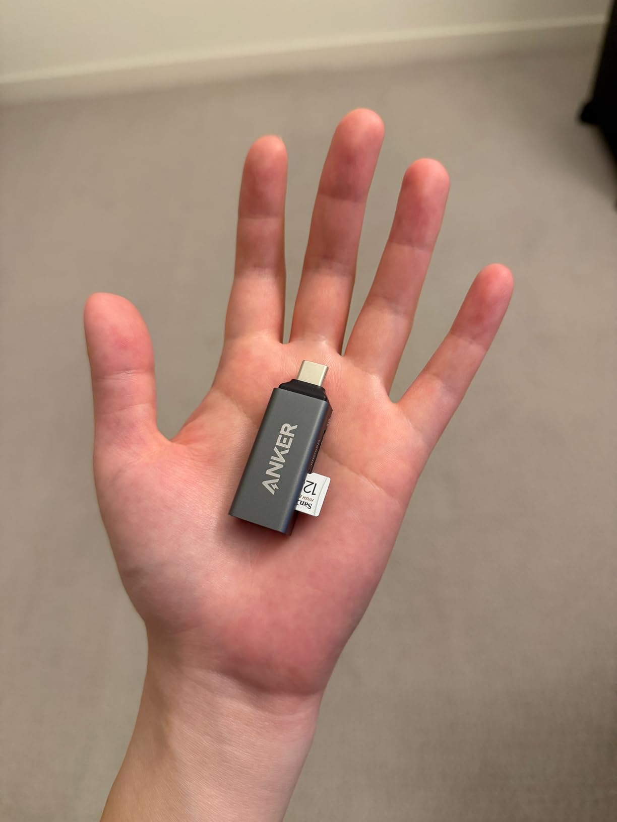 Anker SD Card Reader USB C, Dual Slots USB Type C to Micro SD Card Adapter | For iPhone and Laptops, Card Viewer with Dual Slots for SDXC/SDHC/SD/Micro SDXC/MicroSD/Micro SDHC/UHS-I Cards customer photo 2