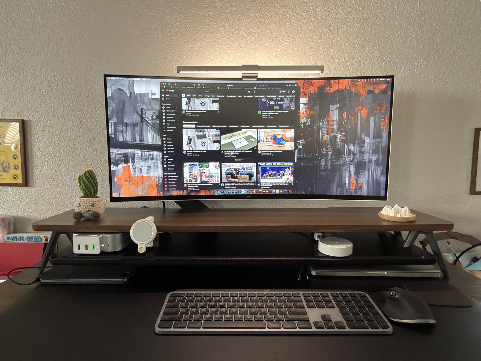 Heavy Duty Monitor Arm for Ultrawide Screens up to 49 inch and 39.6lbs, Premium Aluminum Single Desk Mount Stand with Gas Spring, VESA 75x75/100x100 customer photo 1