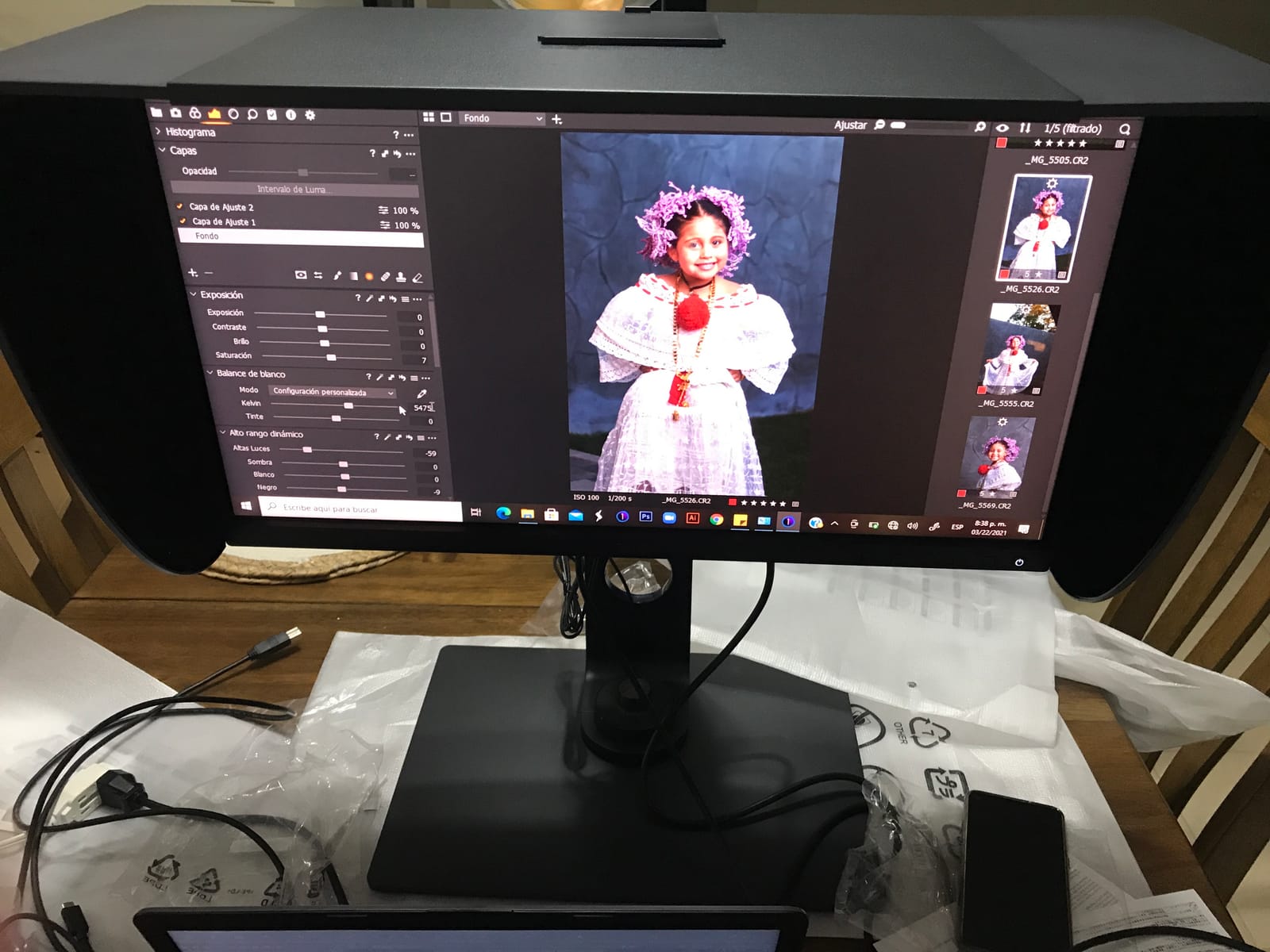 BenQ SW270C Photo Video Editing Monitor 27