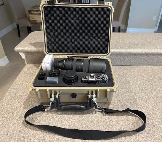 MEIJIA All Weather IP67 Waterproof Hard Camera Case,Hard Protective Case,Hard Case with Customizable Foam,Fit Use of Drones,Camera,Equipments,Pistols(Black,13.35 x11.63x5.98inches) customer photo 2