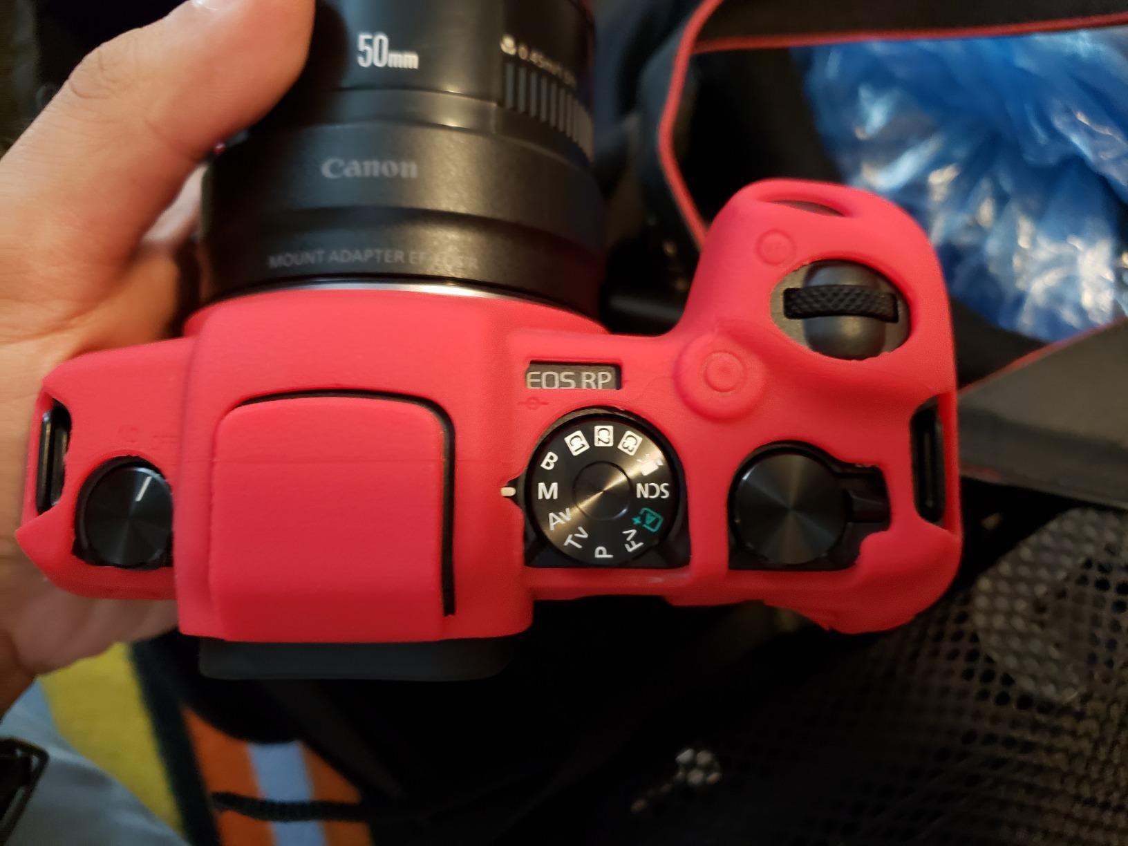 Easy Hood Camera Case Cover for Canon EOS RP Mirrorless Camera, Red customer photo 1