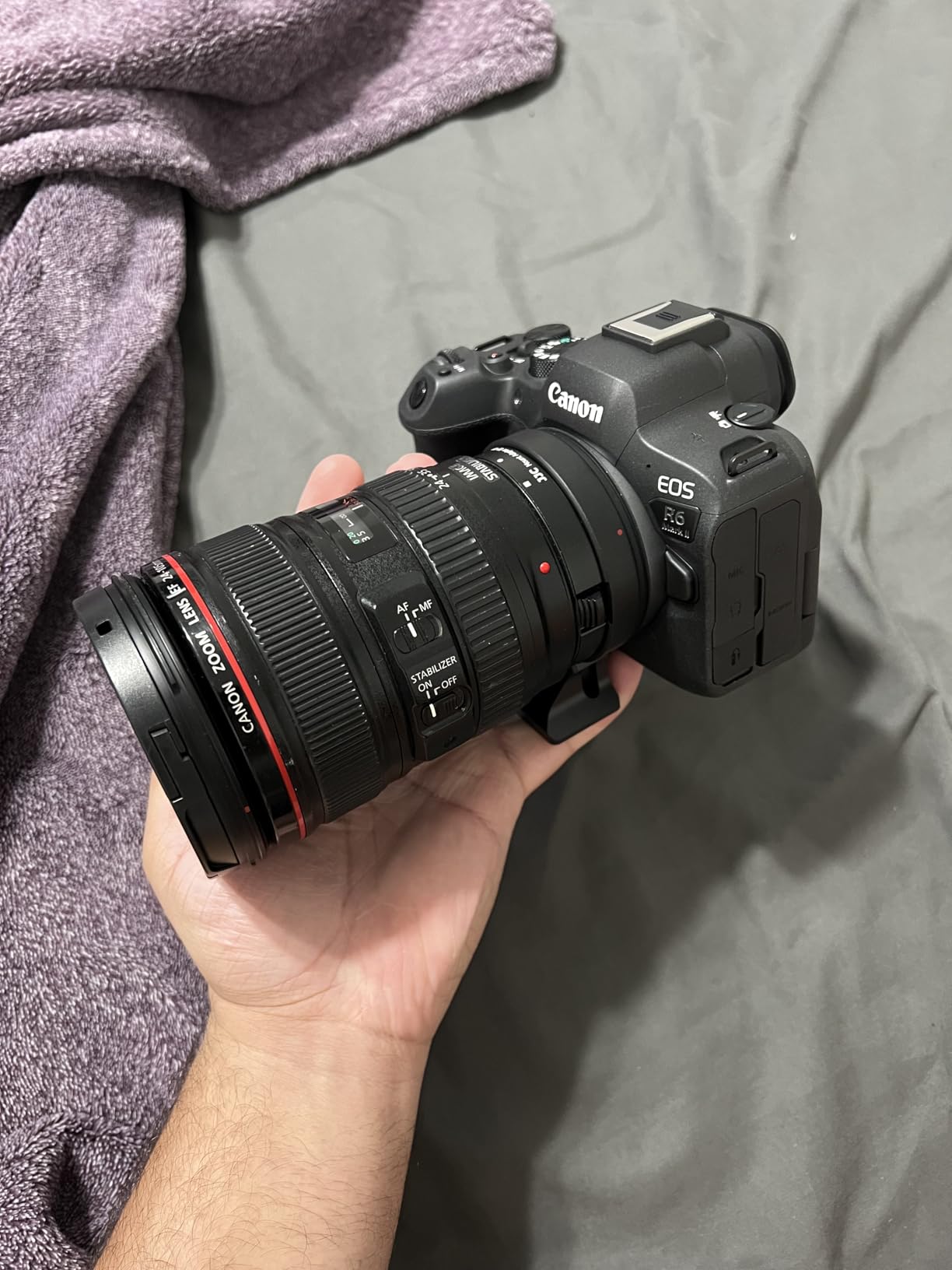 EF-EOS R Auto Focus Lens Mount Adapter for Canon EF EF-S to RF R50 Adapter | EF to RF Mount for R1 R100 R8 R50 V R5 R6 III II V R10 R7 R3 R5C RP w Tripod Foot+RF Lens Rear Cap+EF Mount Camera Body Cap customer photo 1