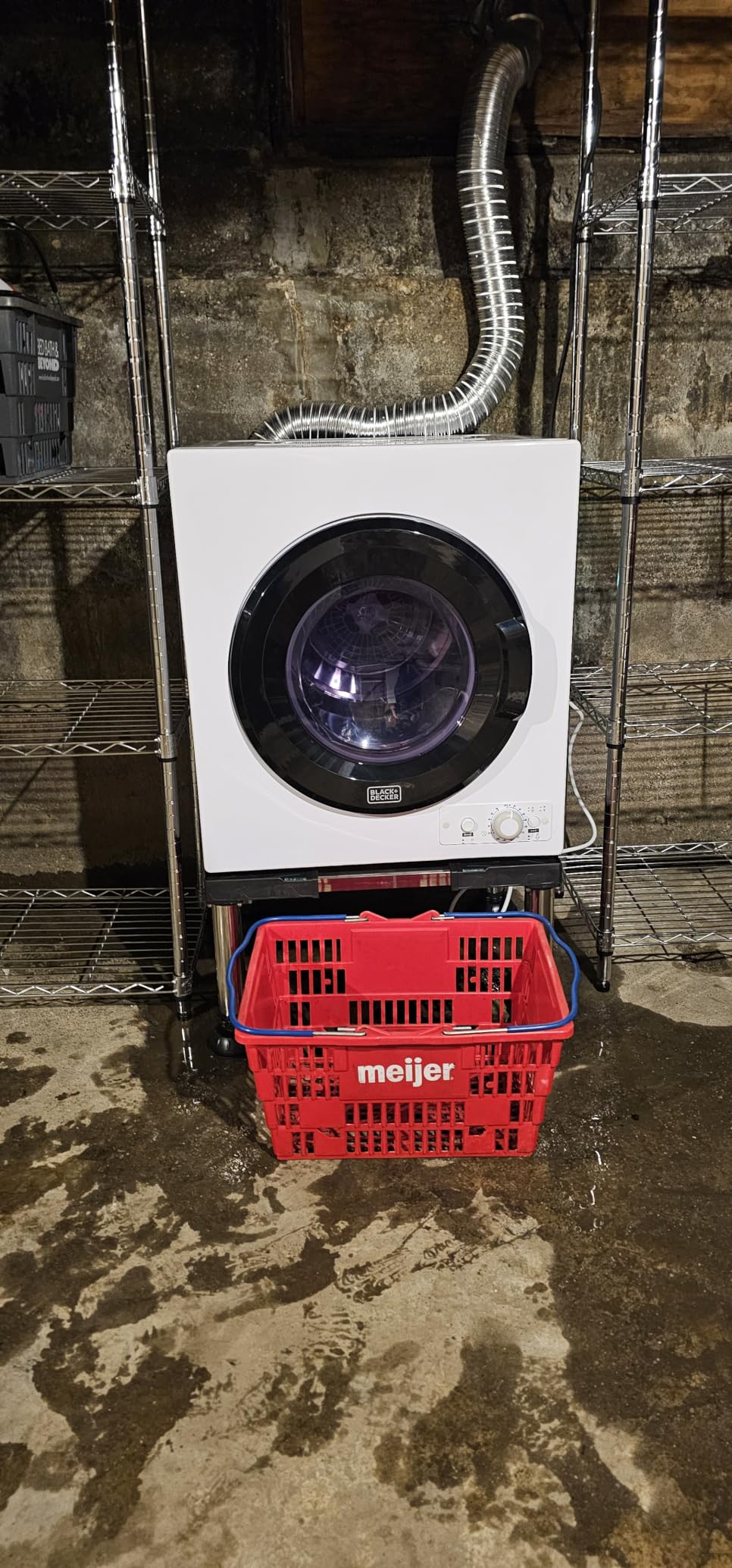 BLACK+DECKER 2.65 Cu. Ft. Portable Dryer, 8.8 lb. Capacity, BCED26, White customer photo 1