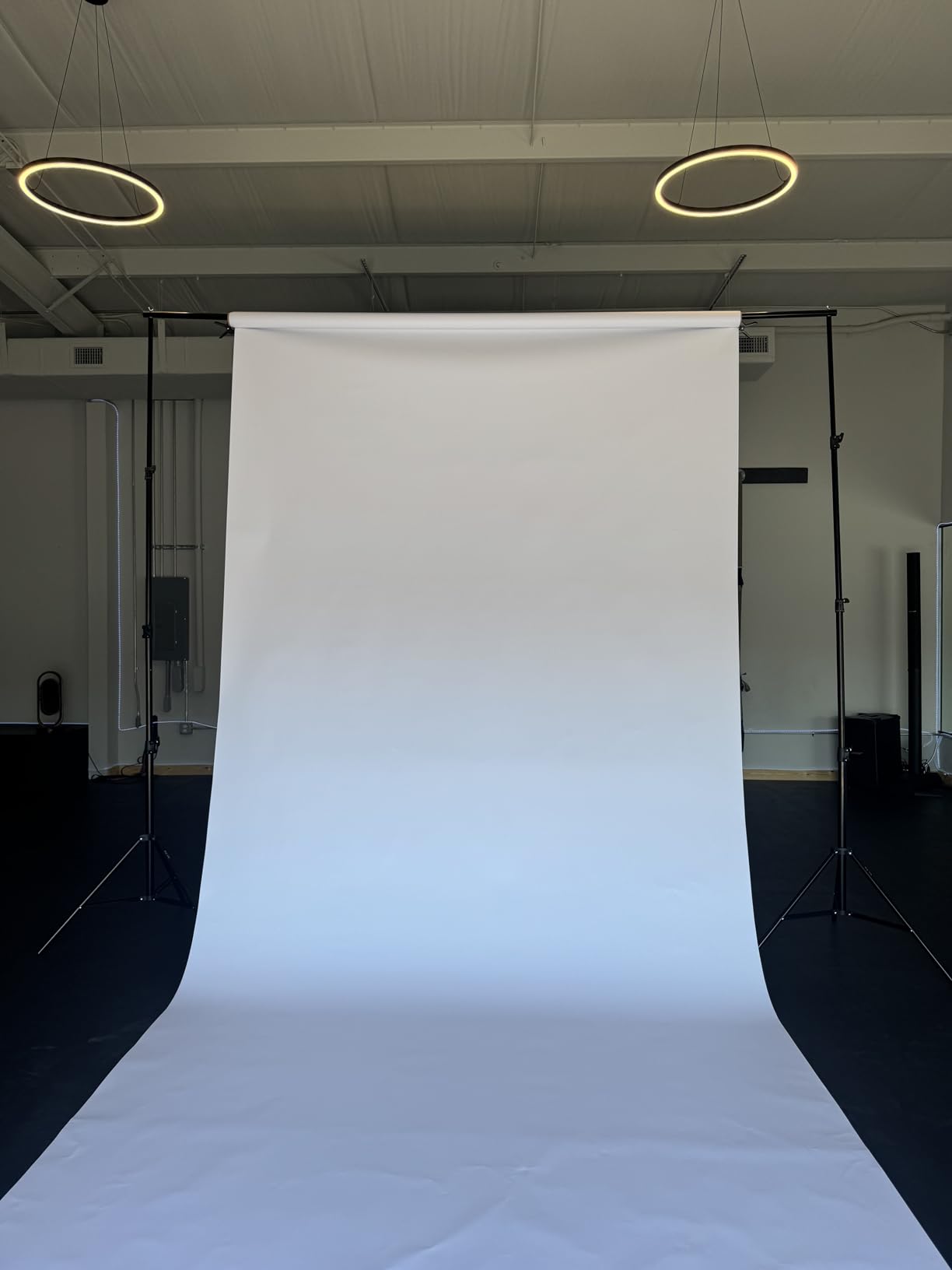 HYJ-INC 10 x 10Ft Photo Video Studio Heavy Duty Adjustable Muslin Backdrop Stand Background Support System Kit for Photography with Carrying Bag, 4 Pcs Spring Clamps customer photo 1