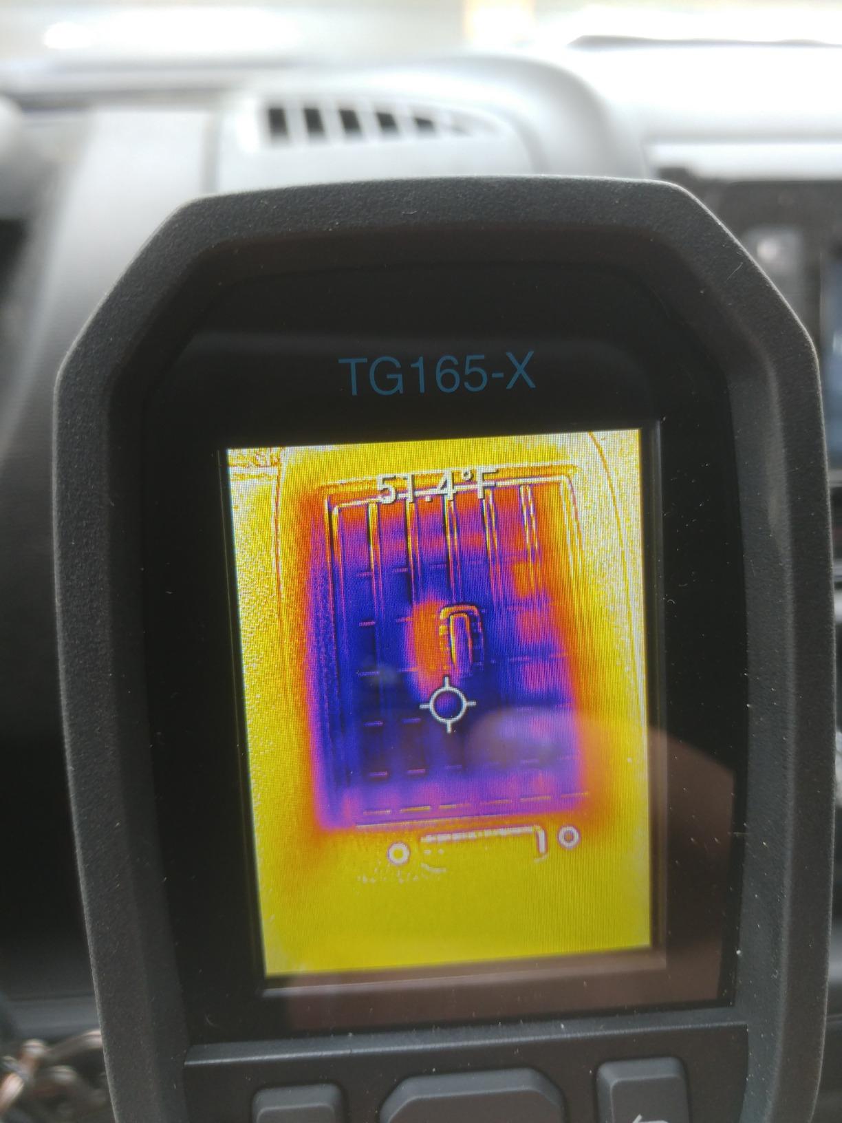 Flir TG165-X Thermal Imaging Camera with Bullseye Laser, Spot IR | 80x60 IR, -25 to 300C, spot thermometer, MSX, IP54, building/HVAC/electrical, strap, pouch customer photo 1