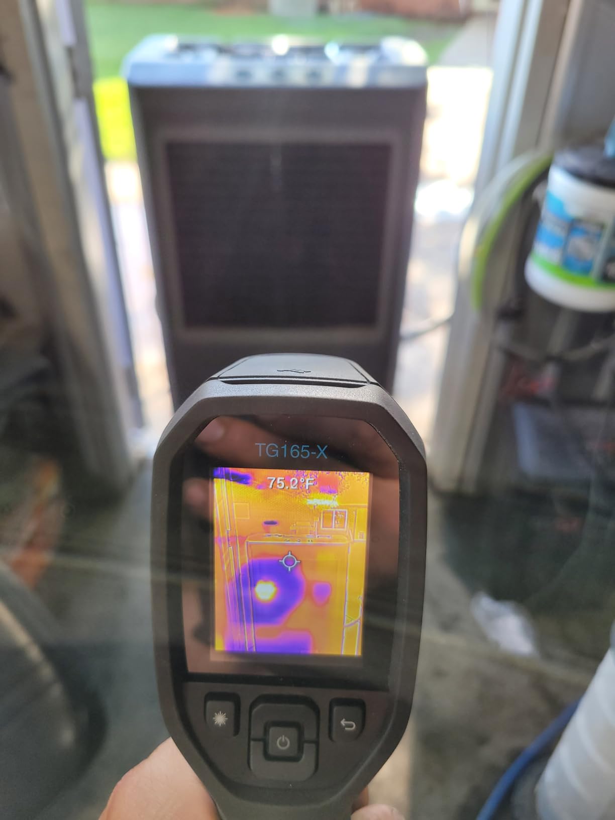 Flir TG165-X Thermal Imaging Camera with Bullseye Laser, Spot IR | 80x60 IR, -25 to 300C, spot thermometer, MSX, IP54, building/HVAC/electrical, strap, pouch customer photo 2
