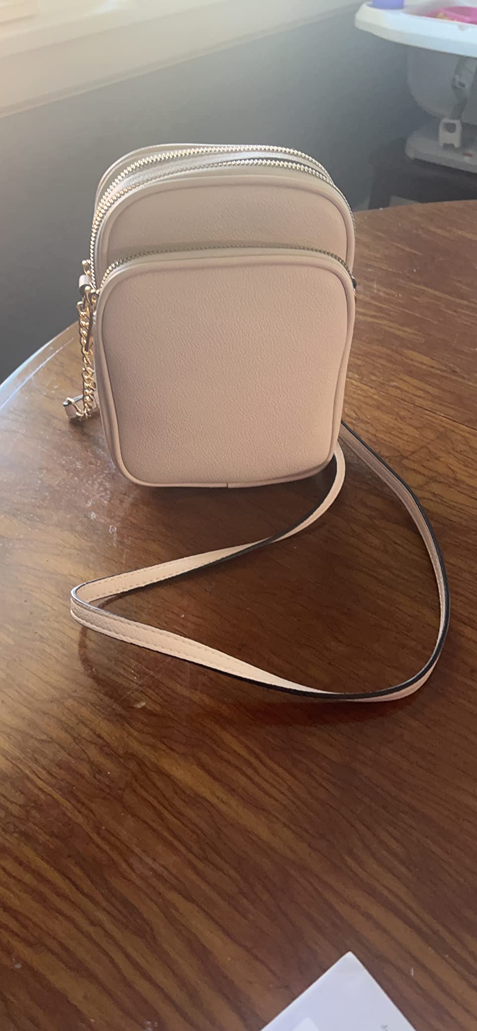 FashionPuzzle Multi Pocket PU Leather Casual Medium Crossbody Bag with Adjustable Strap customer photo 2