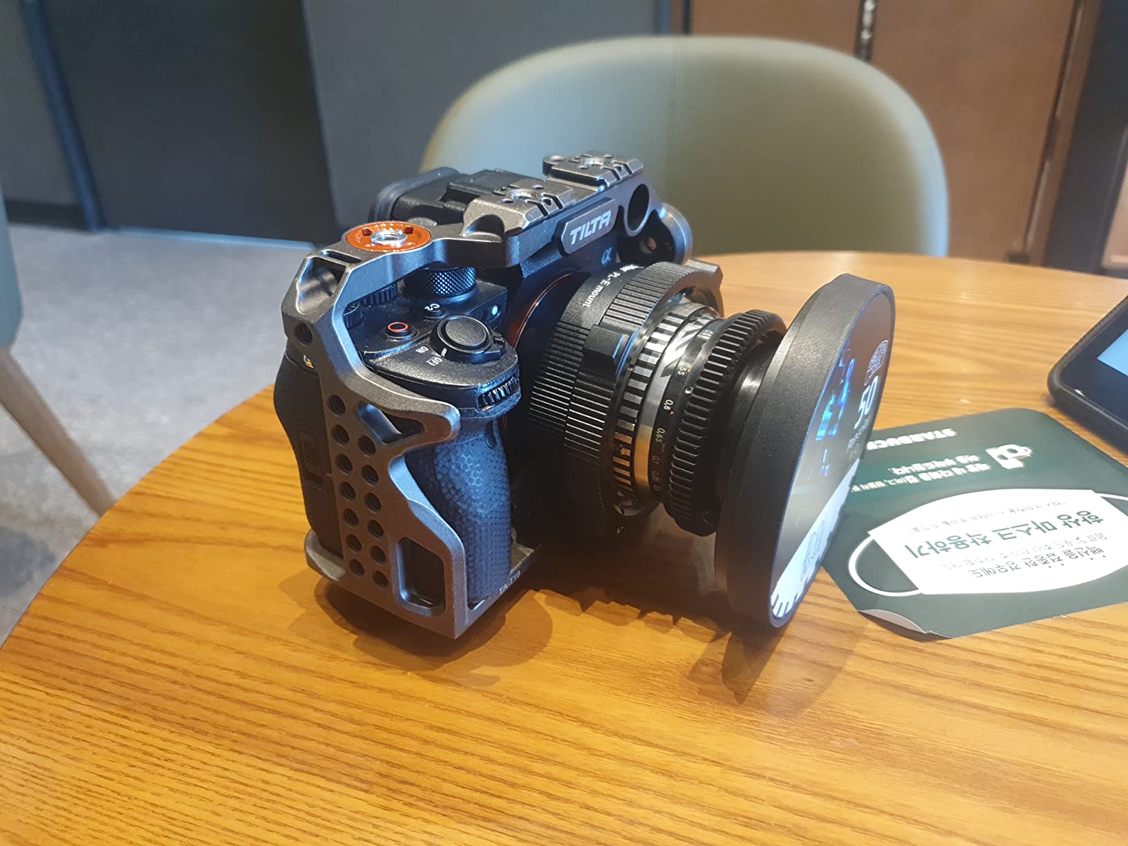 PL Lens Mount Adapter, PL to Sony E/NEX Mount Cameras A7S3/FS7/5/FX9 /A7R4/R3/a Series/Nex Series (Black) customer photo 1