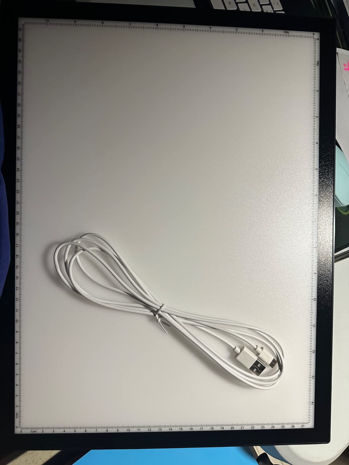 WELZK A3 Light Board with Side Buttons, 16.6x12.6 Inch Light Pad, Side Button Design, 9 Levels + Stepless Dimming, 5000 Lux, No Shadow customer photo 2