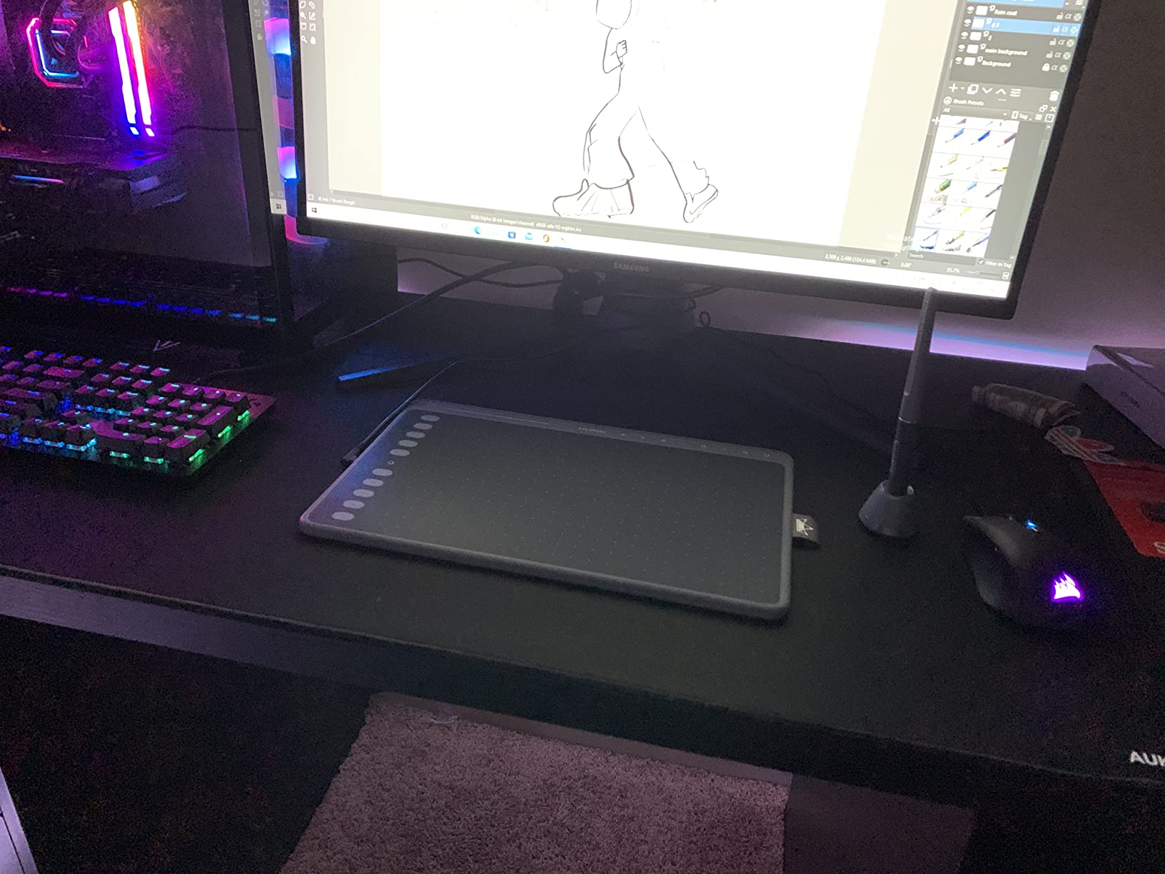 HUION Drawing Tablet H420X Graphics Tablet with 8192 Level Pen Pressure | Battery-Free Stylus, 4.17x2.6 IN Digital Art Tablet for OSU Game, Design, Drawing, Teaching, Work with PC, Mac, Linux, Mobile customer photo 1