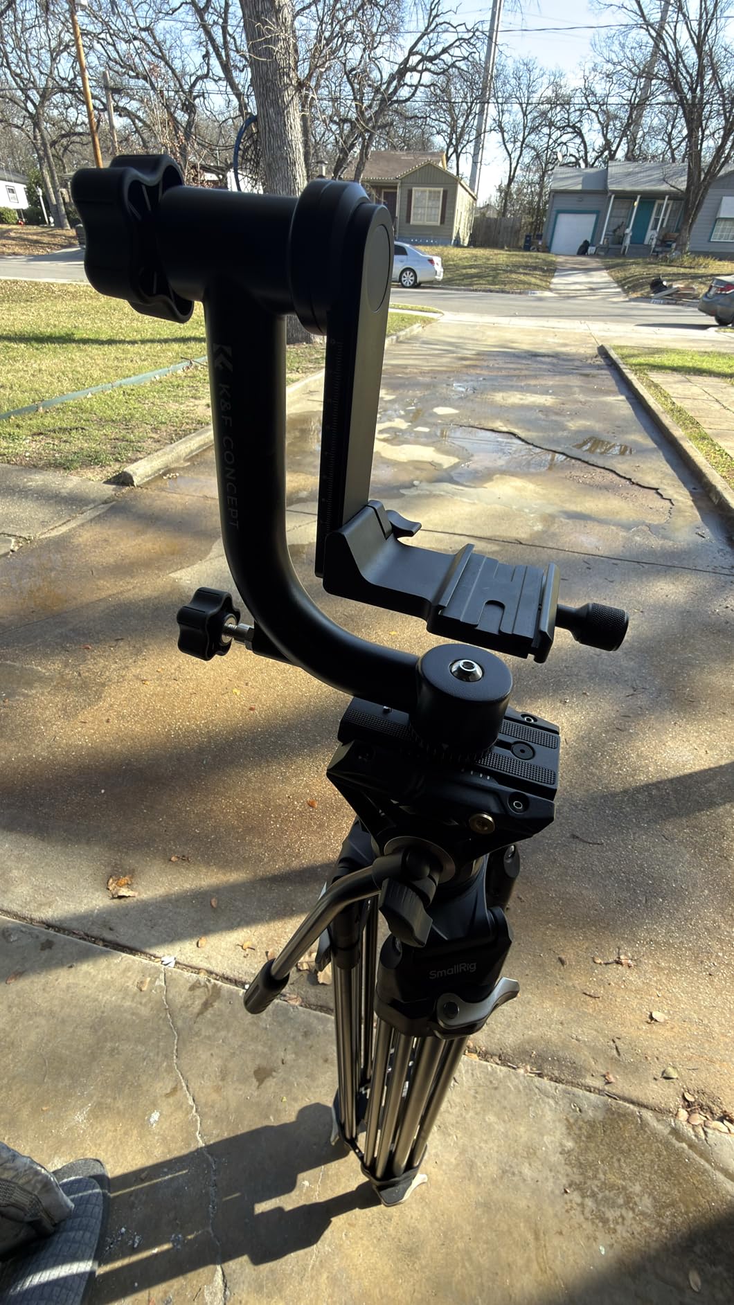 K&F CONCEPT Aluminum Alloy 360 Degree Panoramic Gimbal Tripod Head customer photo 1