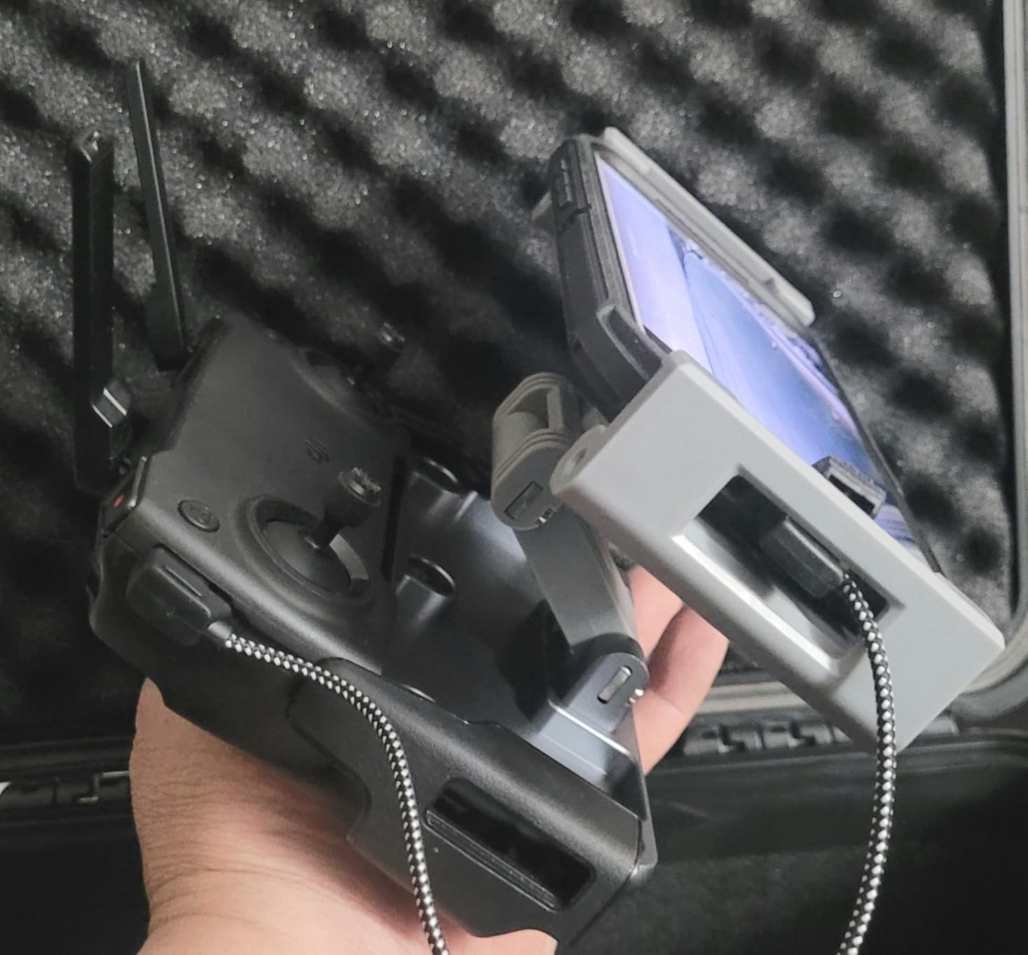 4.7-12.9 Inch Tablet Holder Mount for DJI Mavic Mini, Mini SE, Mavic 2 Pro/Zoom, Spark, Mavic Air/Pro Platinum Remote Controller, Aluminum Phone Accessories customer photo 1