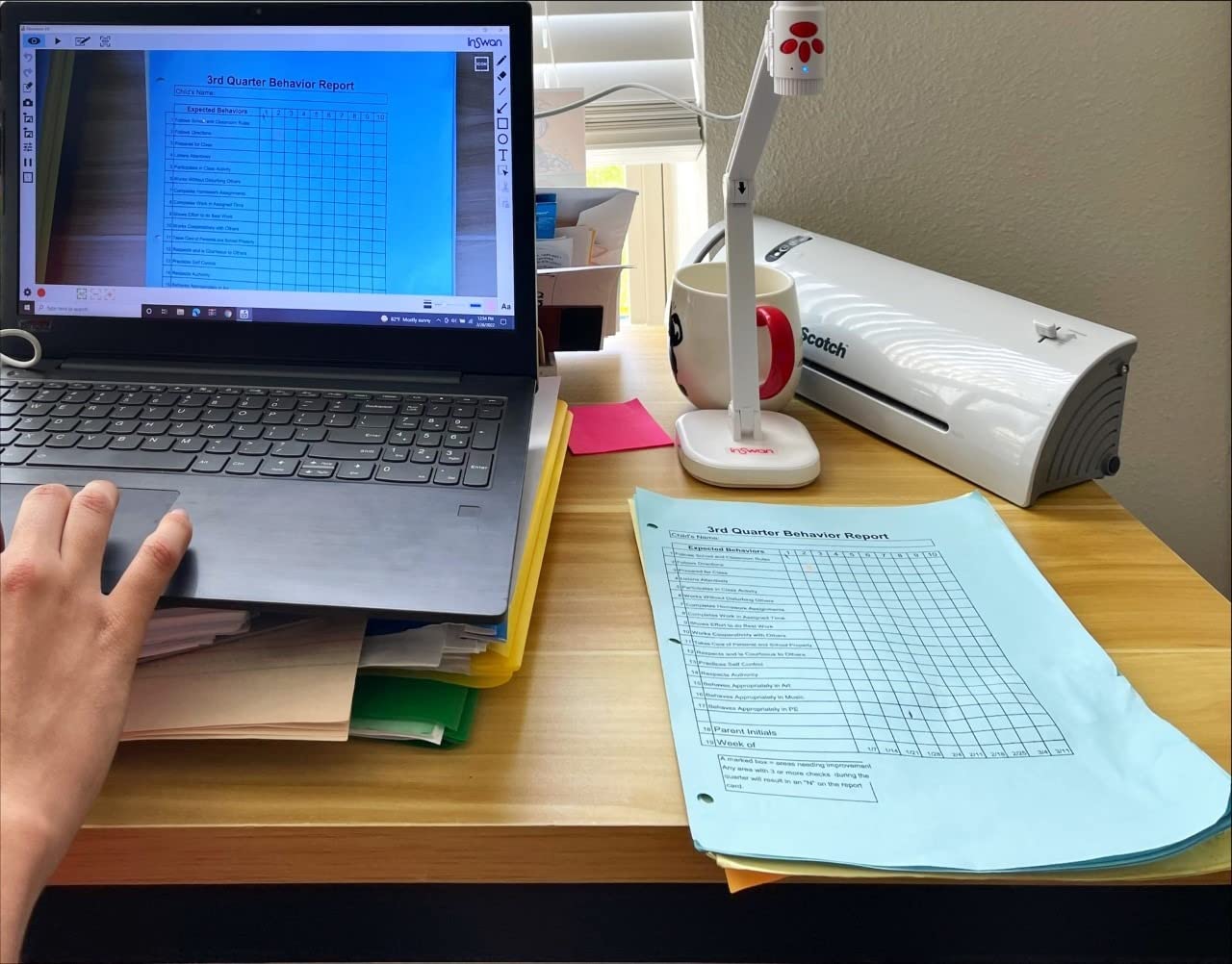 INSWAN INS-3 Handheld USB Document Camera, LED, Mic, Multi-Angle Capture | Dual Auto Focus, Plug and Play, Compatible with Windows/Mac /Chromebook for hands-on teaching, live demos and presentation customer photo 2