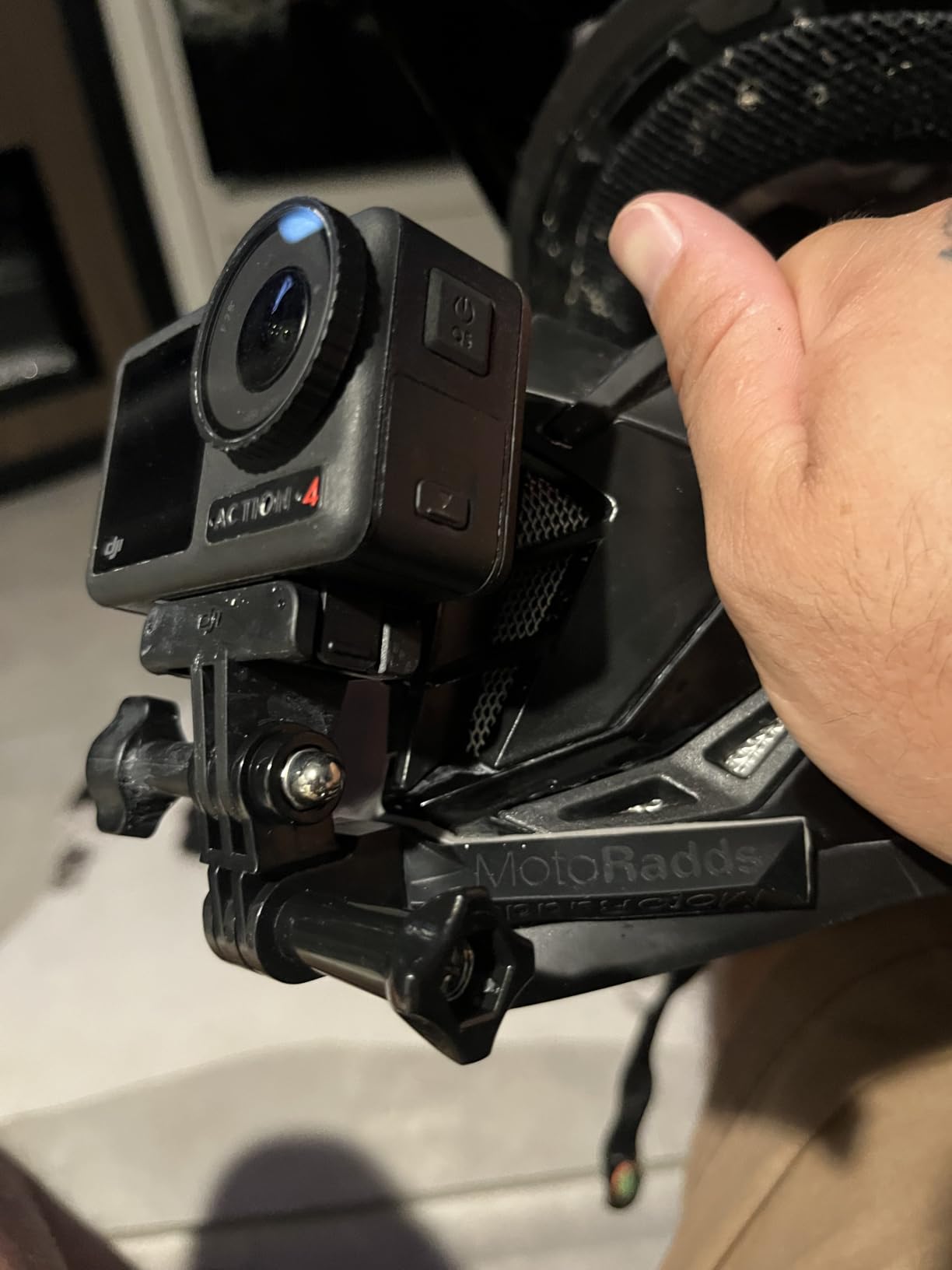 Flex Slim Flexible Universal Motorcycle Helmet Chin Mount Kit Bendable Silicone Compatible with GoPro Hero 12, 11, 10, DJI Osmo Action, Insta360, SJCAM, Xiaomi Yi Action Cameras (Black) customer photo 1