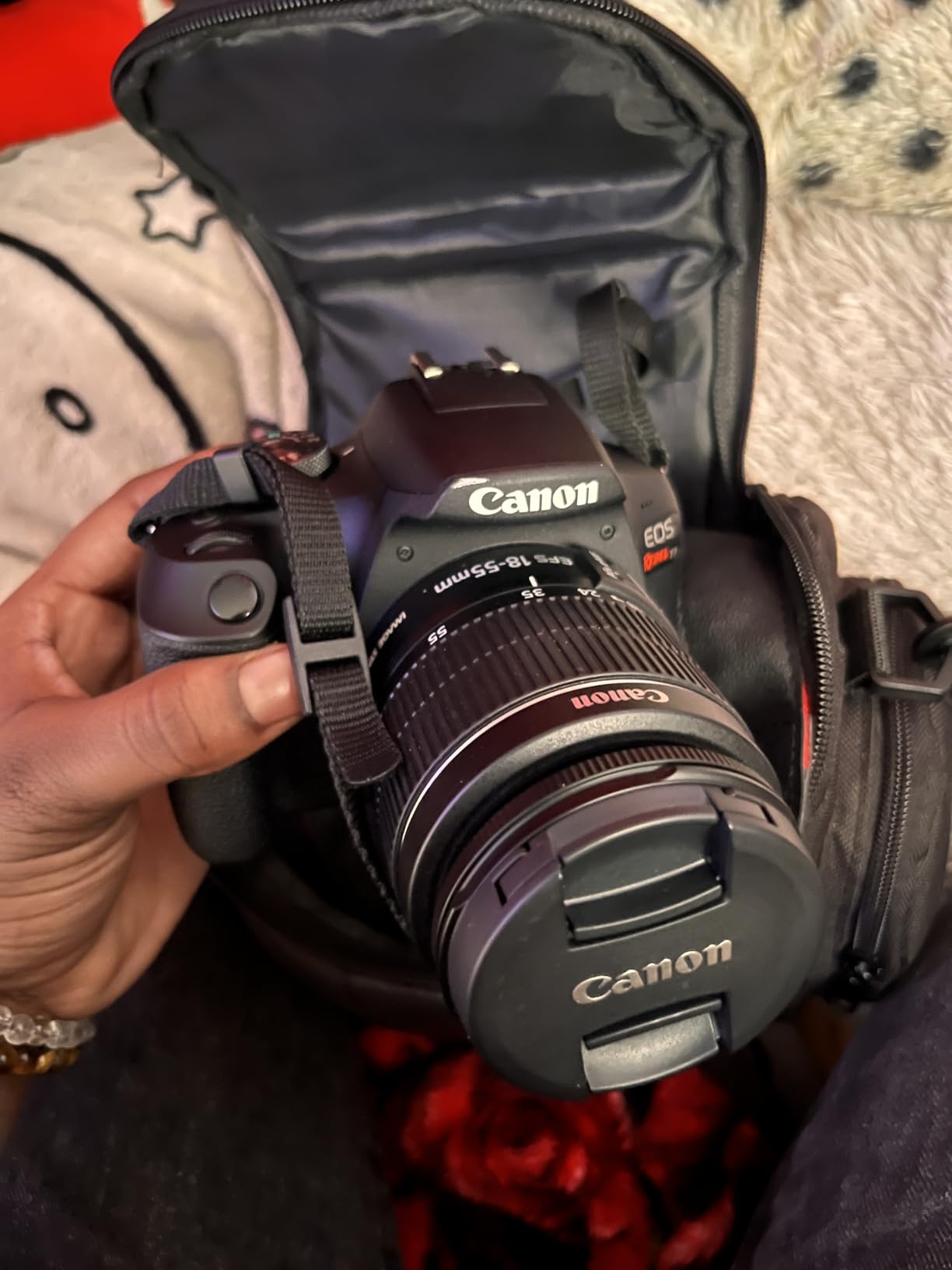 Canon EOS Rebel T7 DSLR Camera Bundle with Canon EF-S 18-55mm f/3.5-5.6 is II Lens + 2X 32GB Memory Cards + Filters + Preferred Accessory Kit (Renewed) customer photo 2